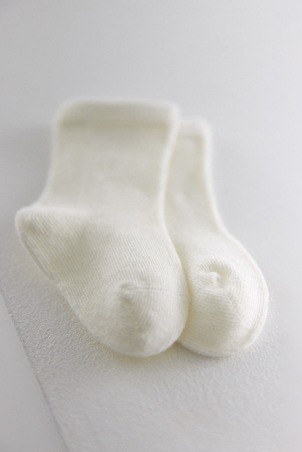 Calzini classici in cotone avorio