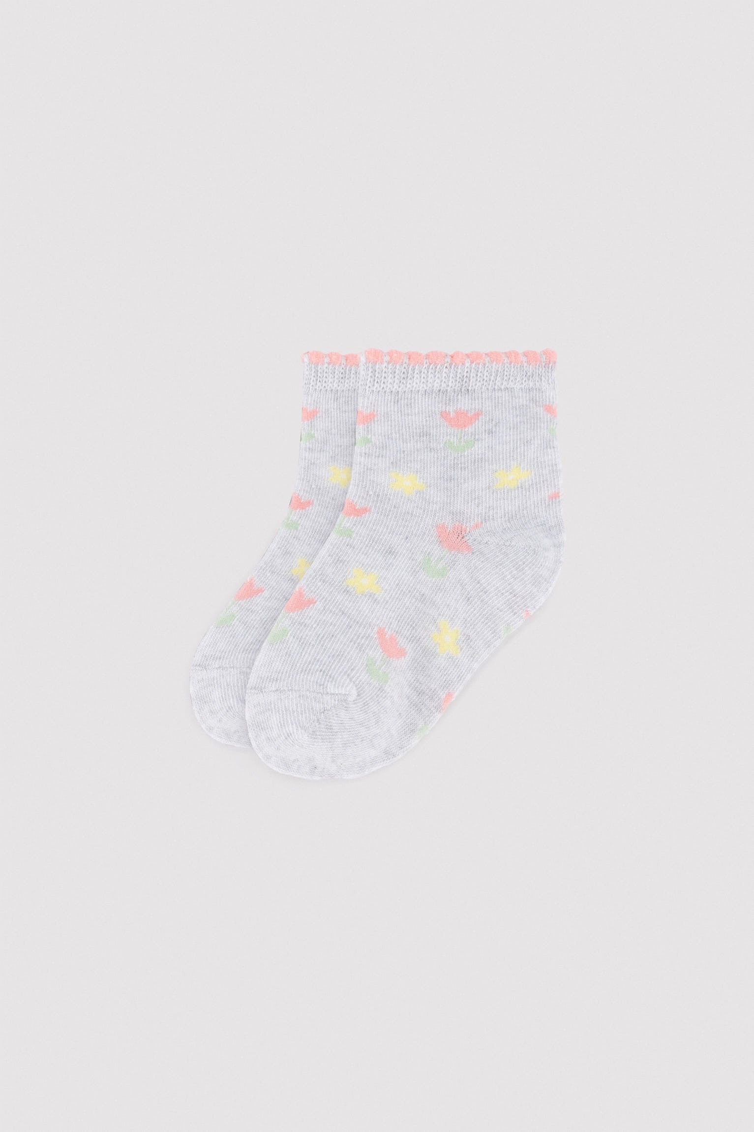 Pack 3 calcetines cortos bebé estampados limones y fresa - Ysabel Mora