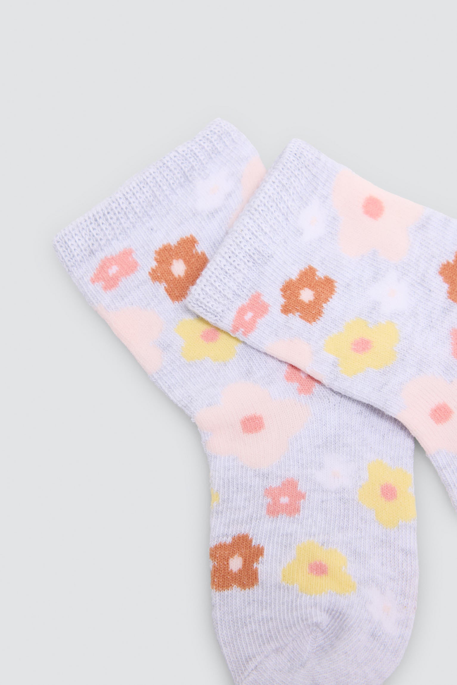 Pack 4 calzini neonato estampado flores y zorros
