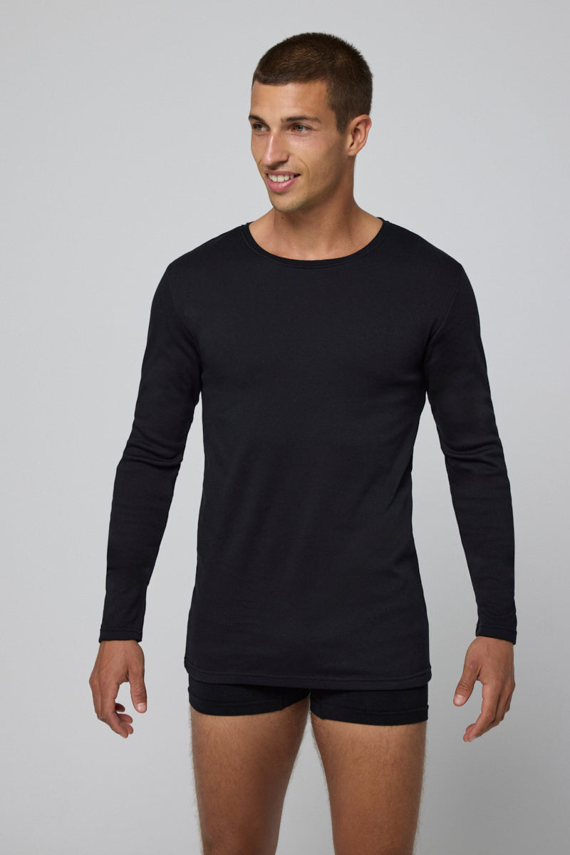 Ysabel Mora Maglietta Intima A Maniche Lunghe Uomo – 100% Cotone – Morbida E Confortevole – Prodotta A Valencia