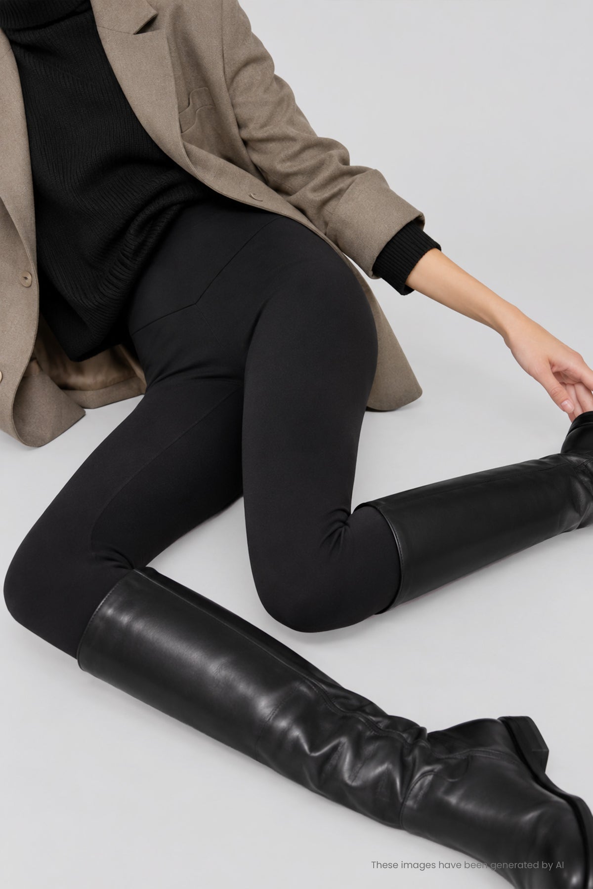 ultra termico Leggings afelpados nero