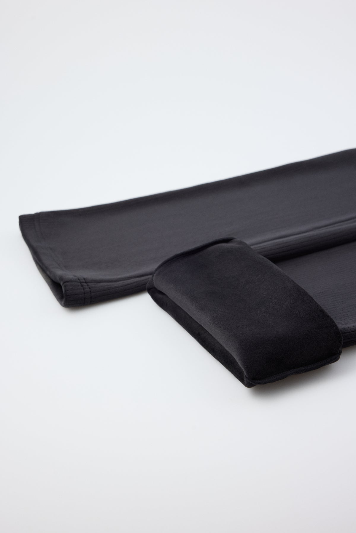 ultra termico Leggings acampanados efecto pana negros