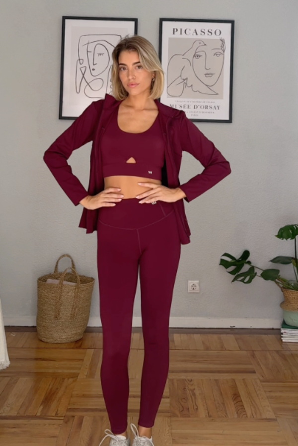 Look sportivo compressivo granata @teresamora6