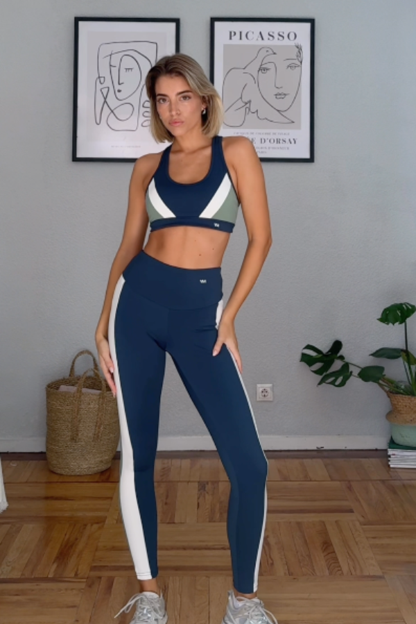 Look sportivo color block blu @teresamora6