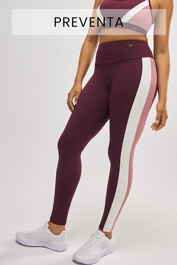 PREVENDITA Leggings sportivi effetto push-up color bordeaux