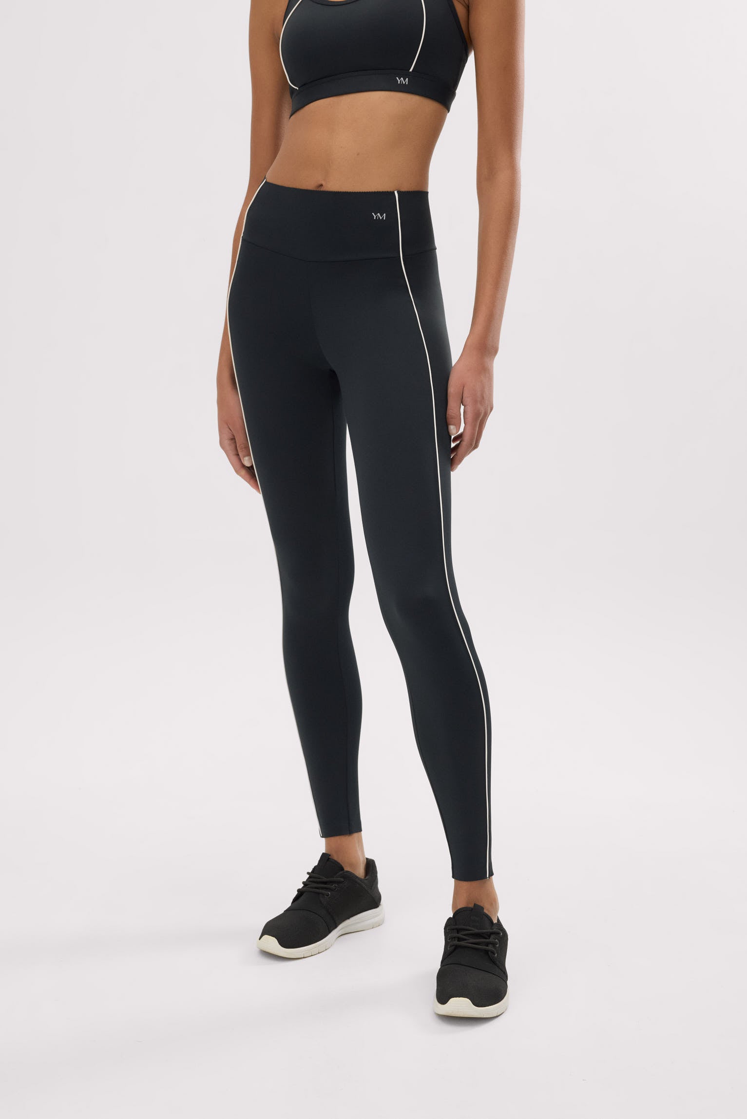Leggings deportivos Compressive largos efecto push-up negro - Ysabel Mora