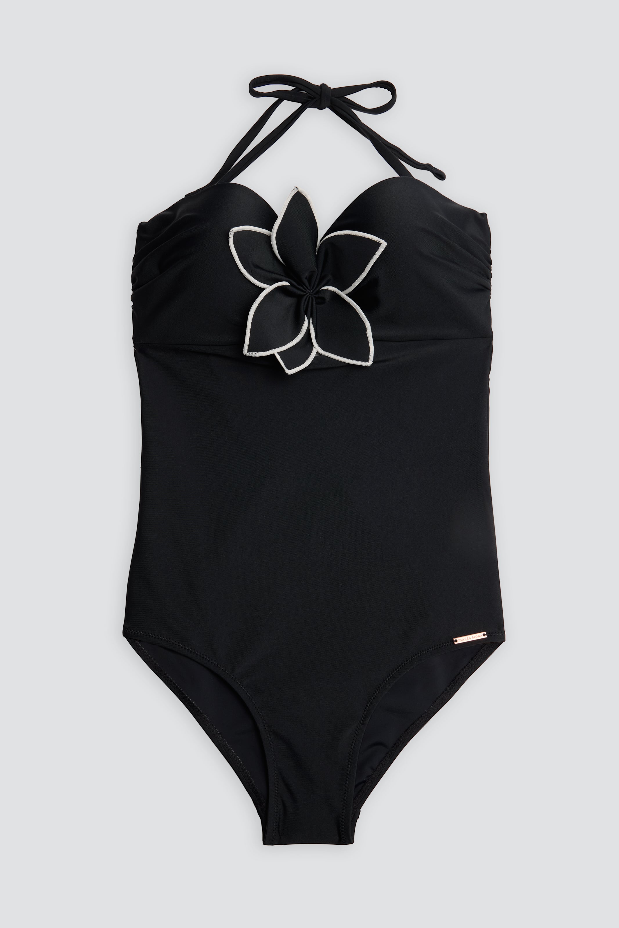 Costume da bagno snellente a fascia con ferretto nero @clarissamarchese