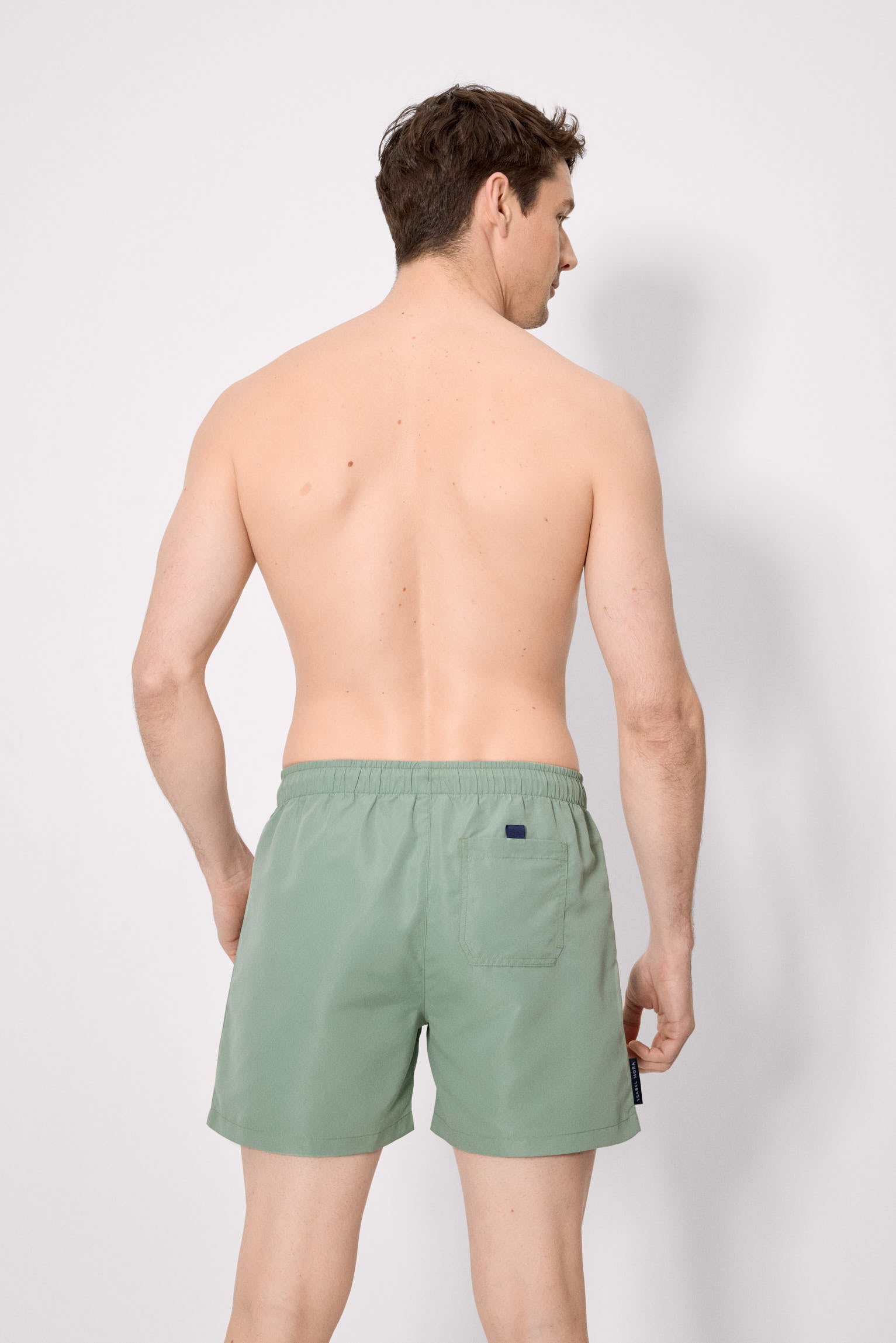 Costume da bagno basic verde di media lunghezza