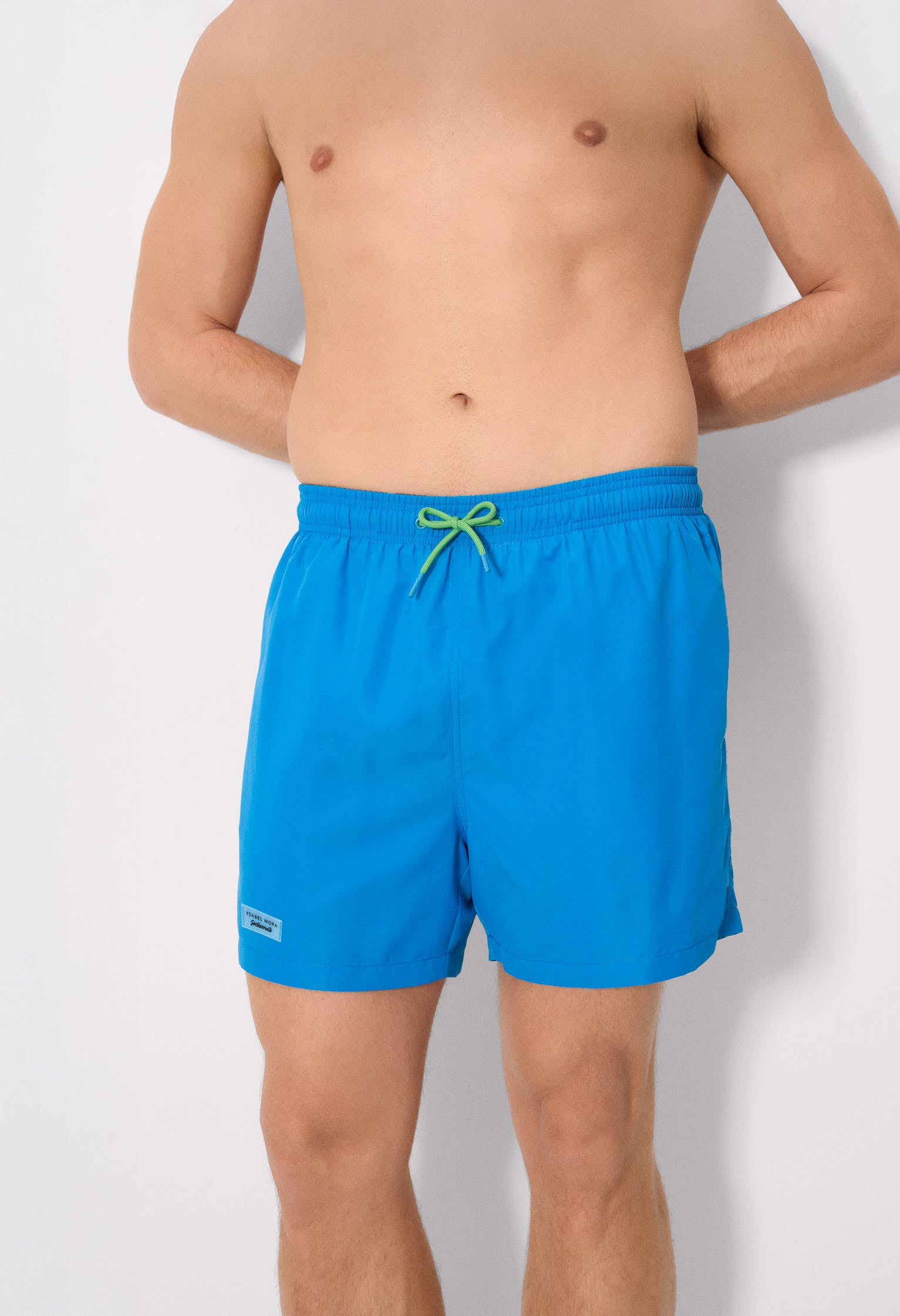 Costume da bagno di media lunghezza blu basic Sockarrats