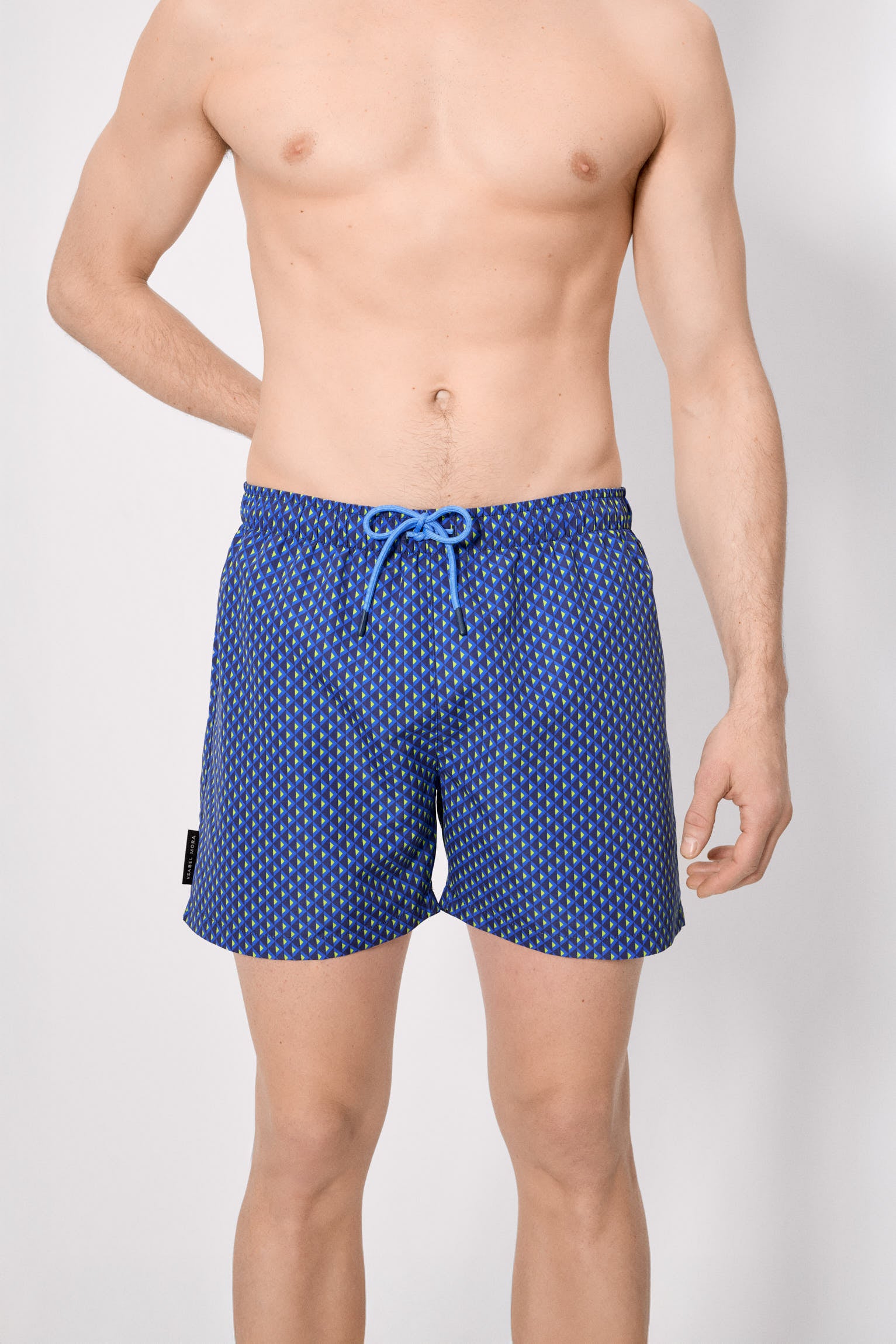 Costume da bagno medio con stampa marina etnica