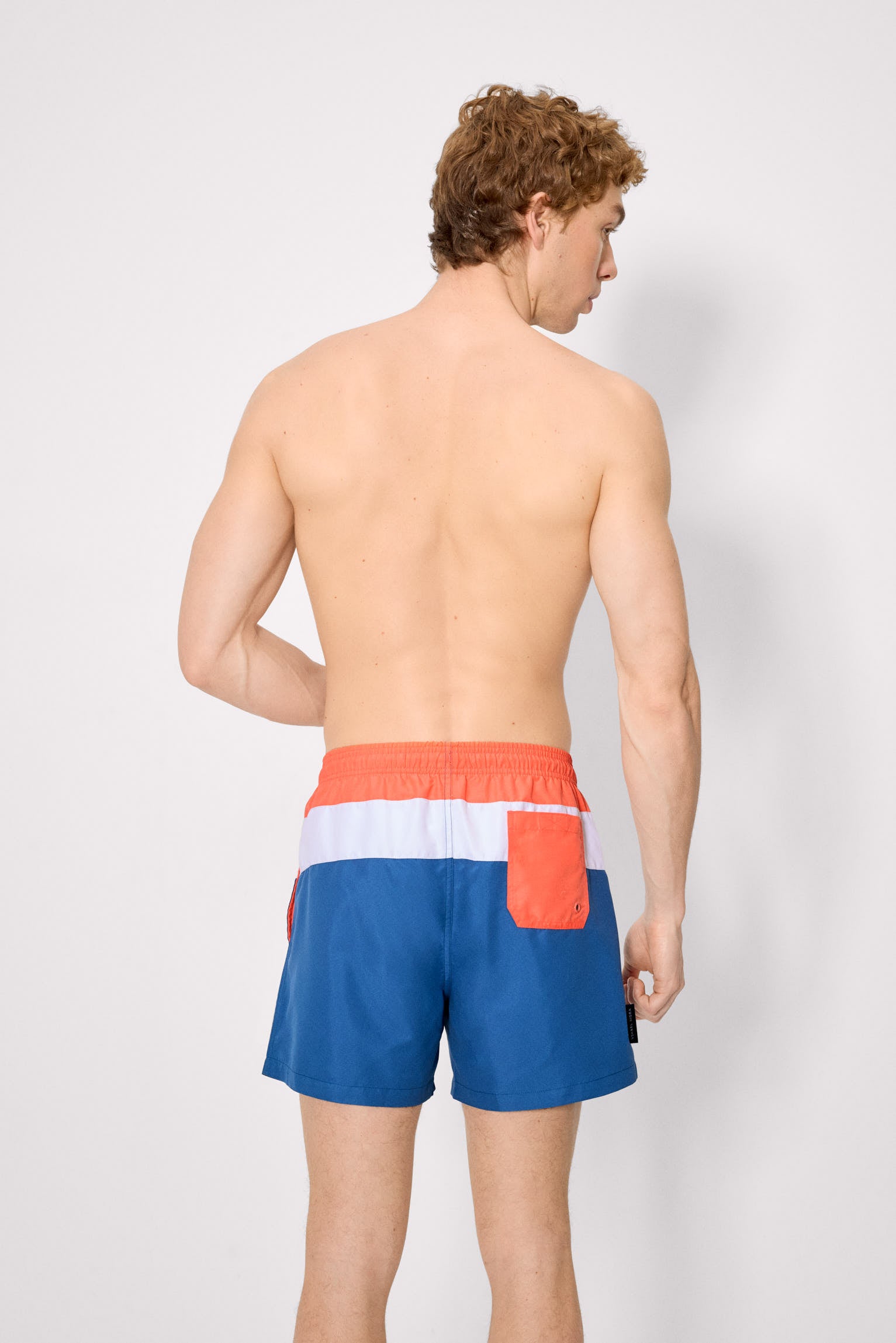 Bañador medio estampado rayas multicolor - Ysabel Mora