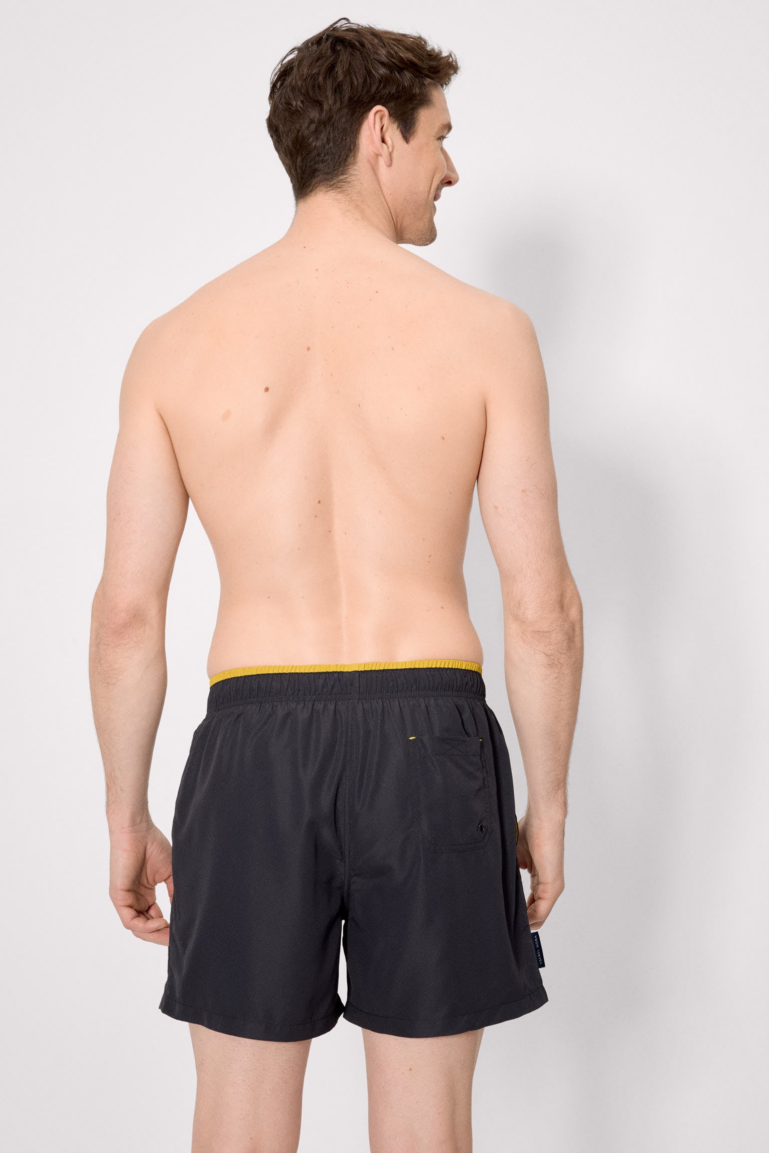 Costume da bagno intero con dettaglio in vita, nero