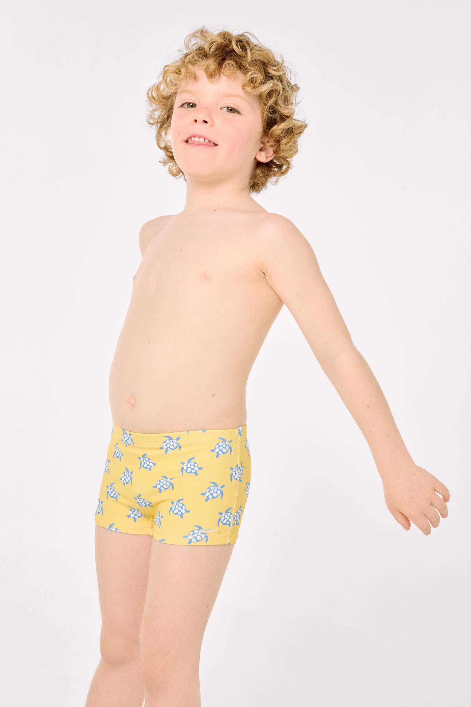 Costume da bagno boxer da bambino con stampa tartaruga