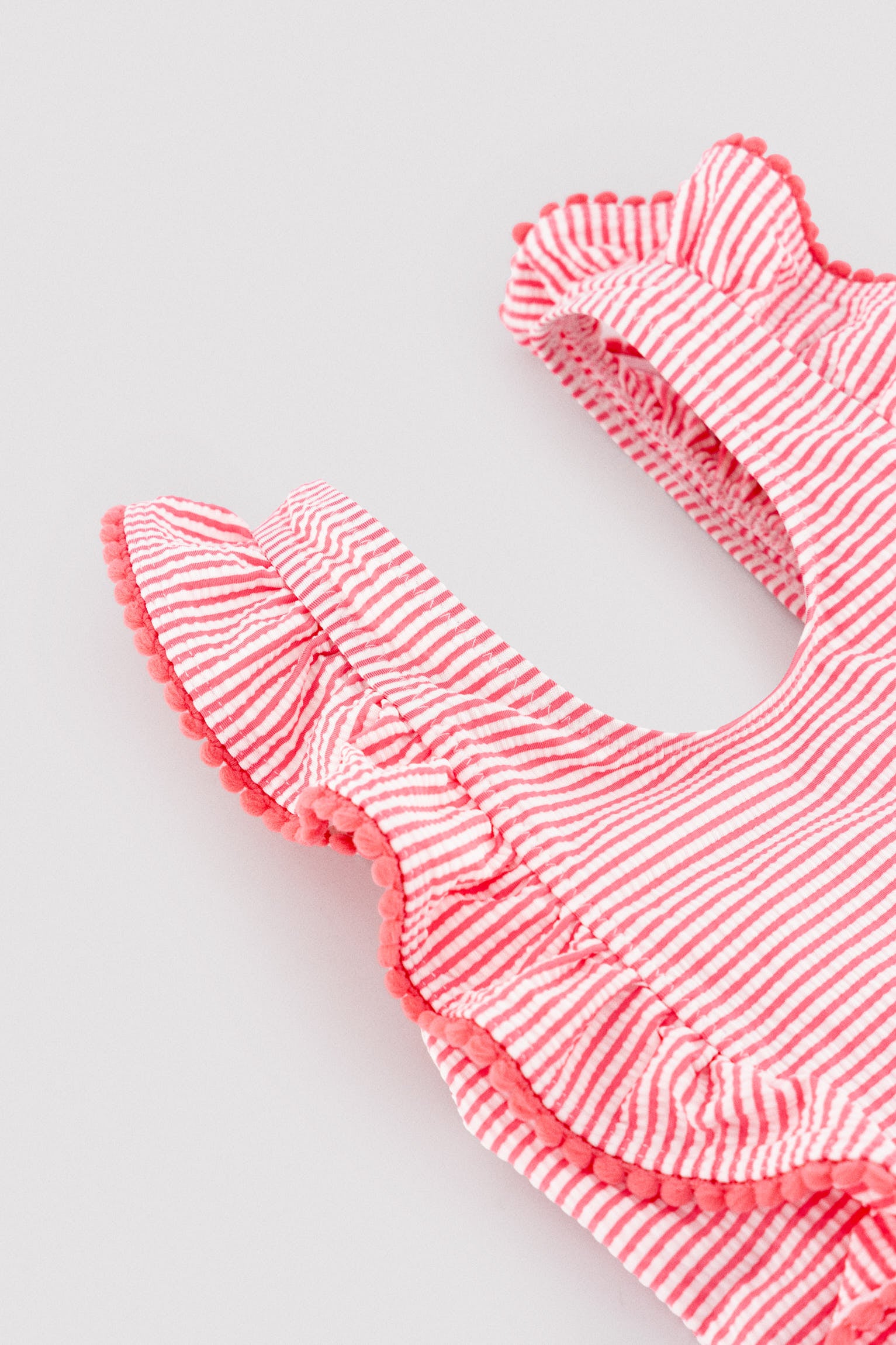 Bañador niña volates estampado rayas - Ysabel Mora