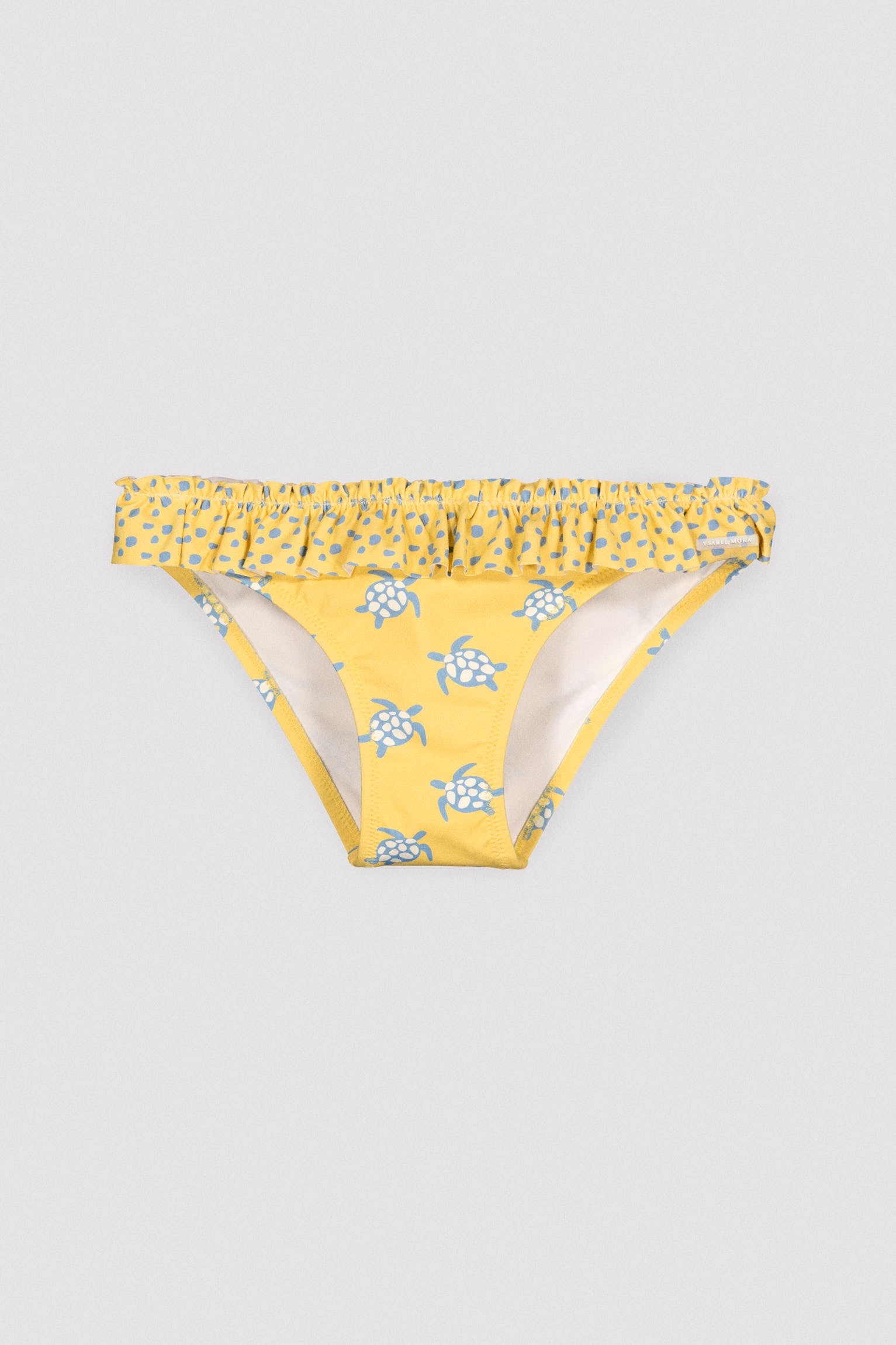 Culetín niña detalle volantes y lazos estampado tortugas - Ysabel Mora