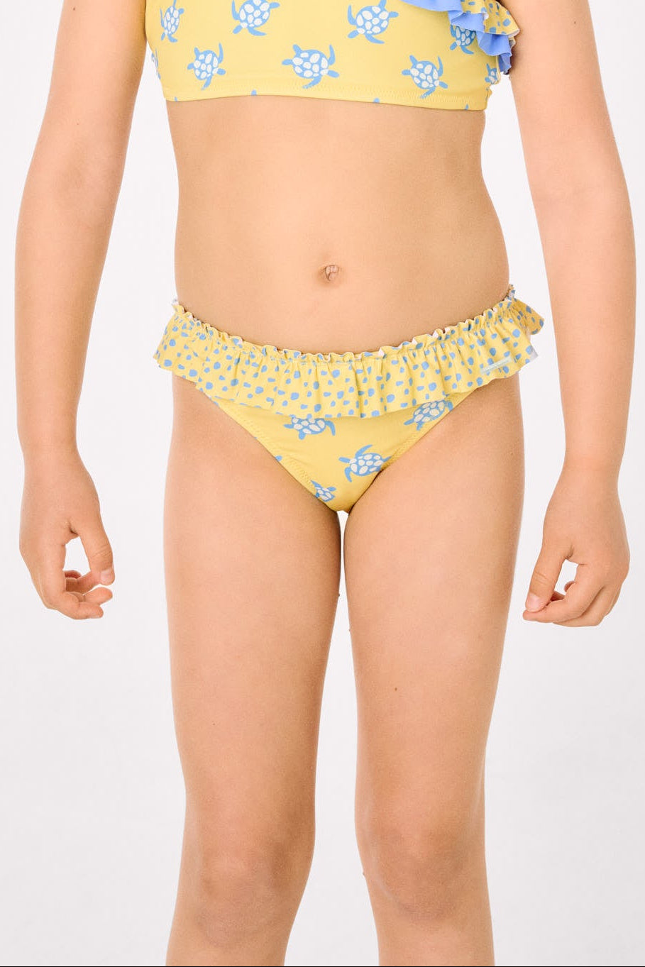 Culetín niña detalle volantes y lazos estampado tortugas - Ysabel Mora