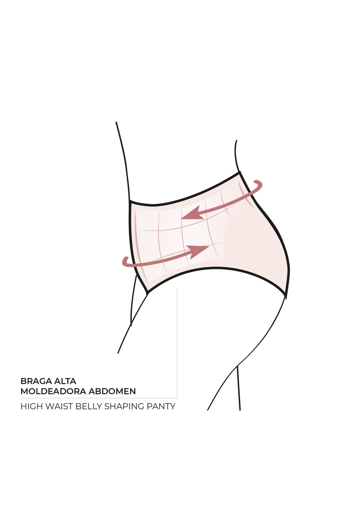 Braga bikini reductora alta micropiqué estampado verde botella - Ysabel Mora