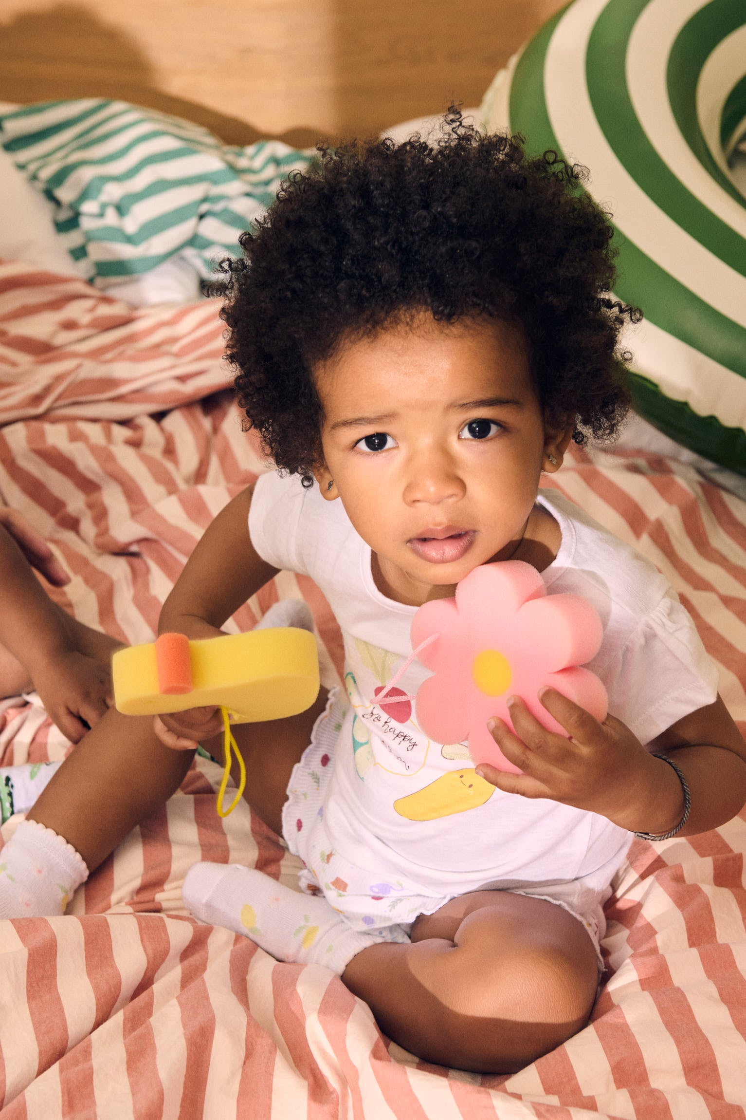 Conjunto bebé manga corta estampado verduras - Ysabel Mora