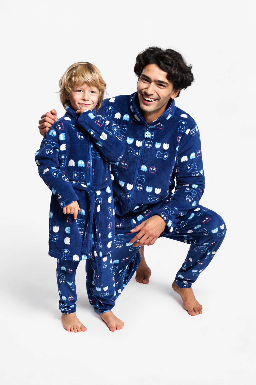 Bata corta polar coralina uomo stampa gamer