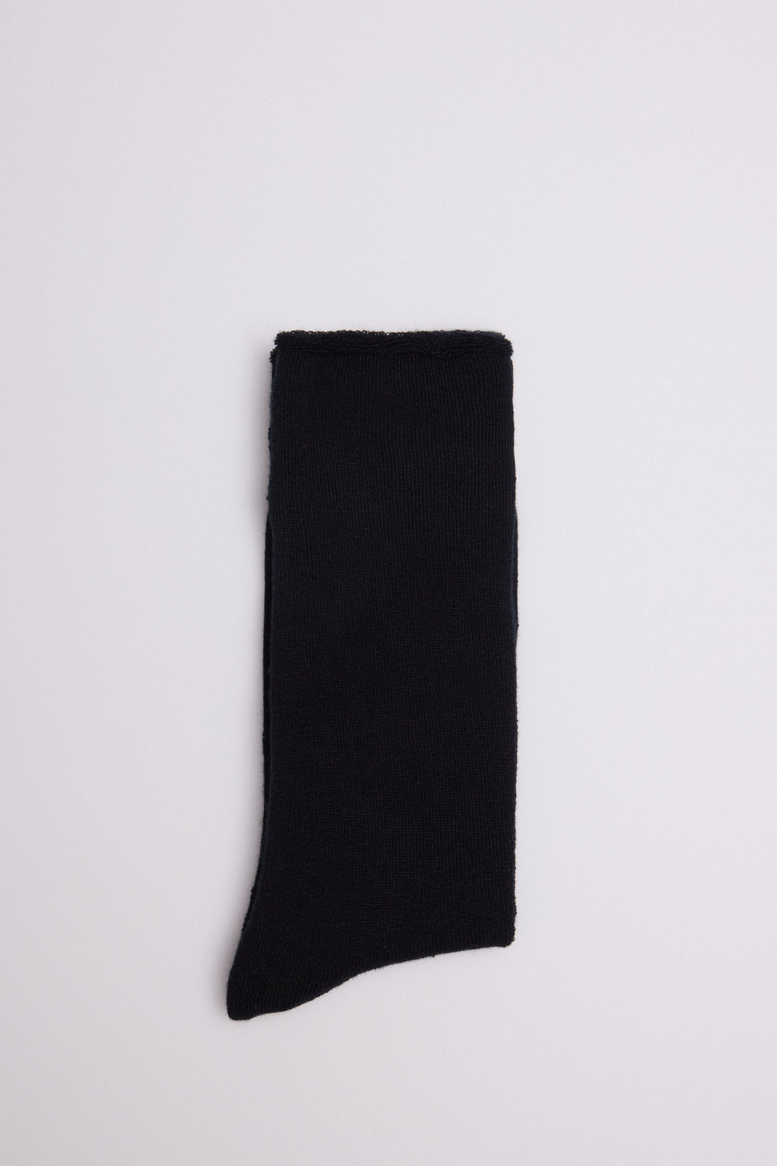 12732 1 calcetin mujer termico sin puño - Negro
