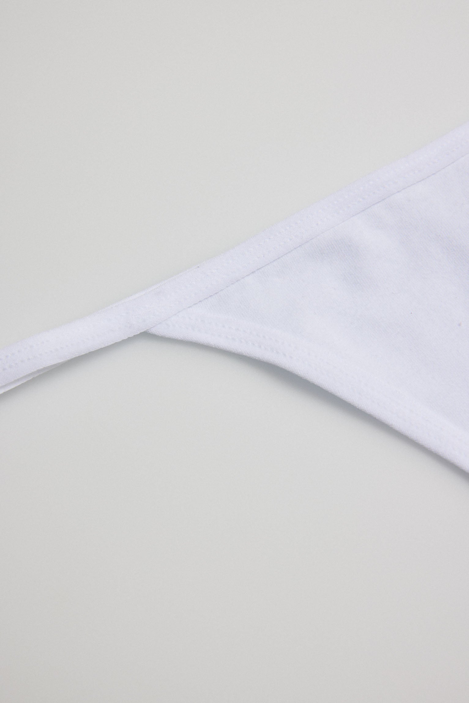 19643 5 tanga mini detalle - Blanco