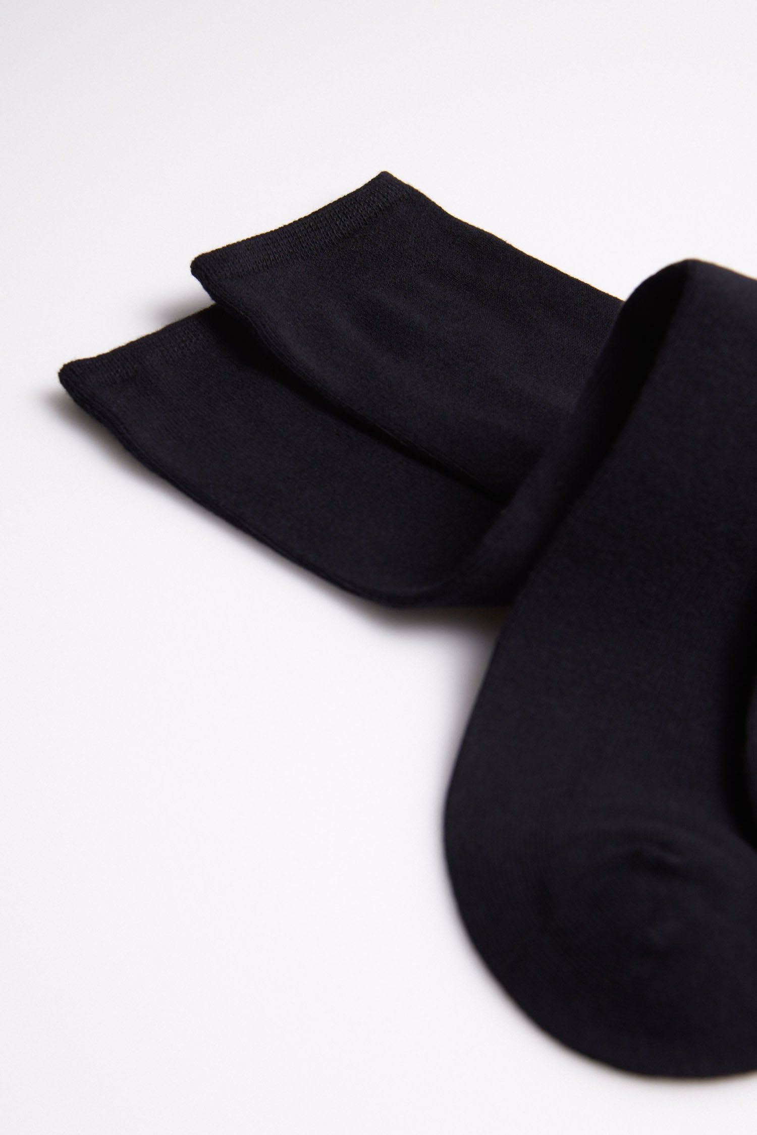 22537 3 calcetin hombre algodon calido - Negro