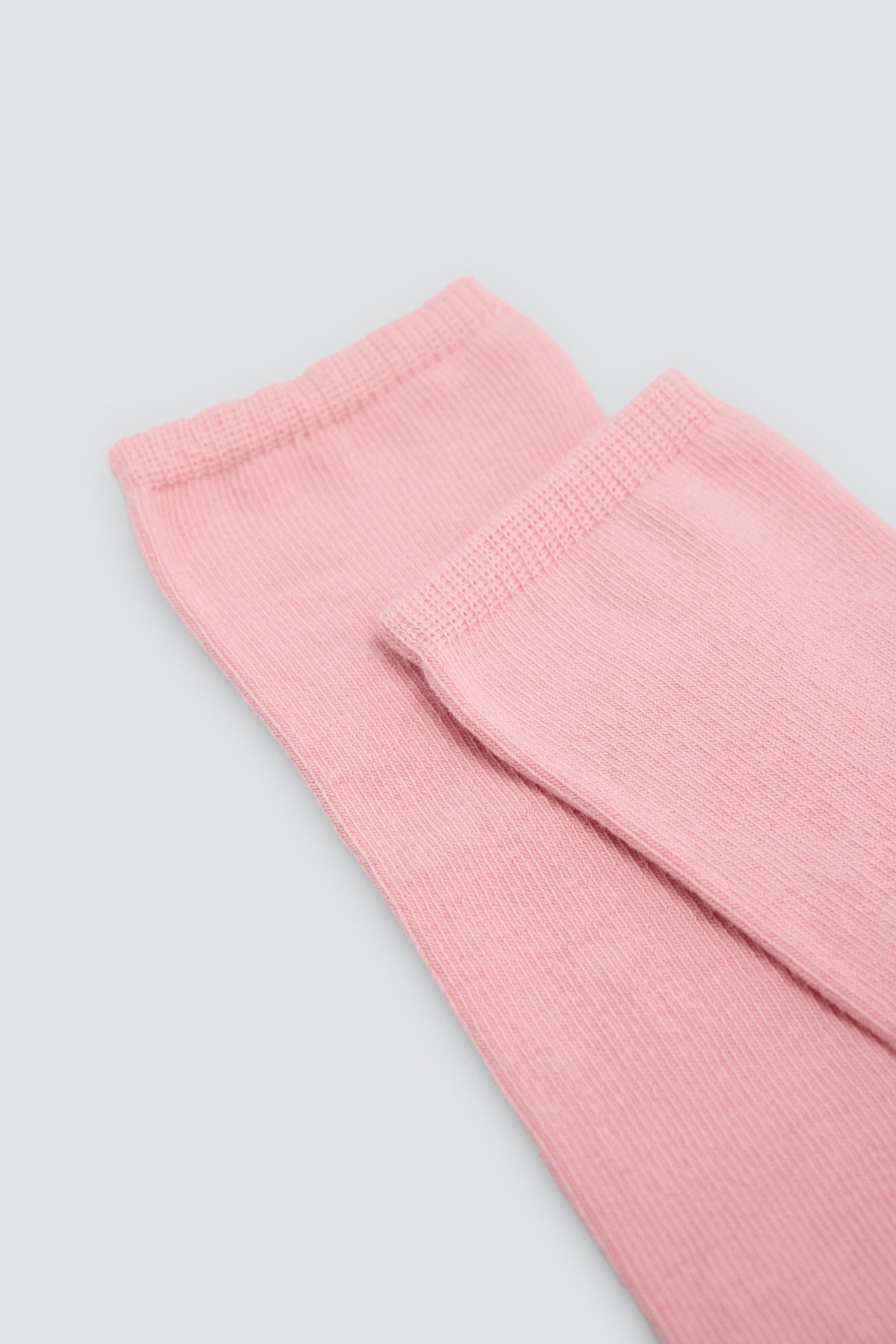 Calcetín bambino básico largo rosa palo