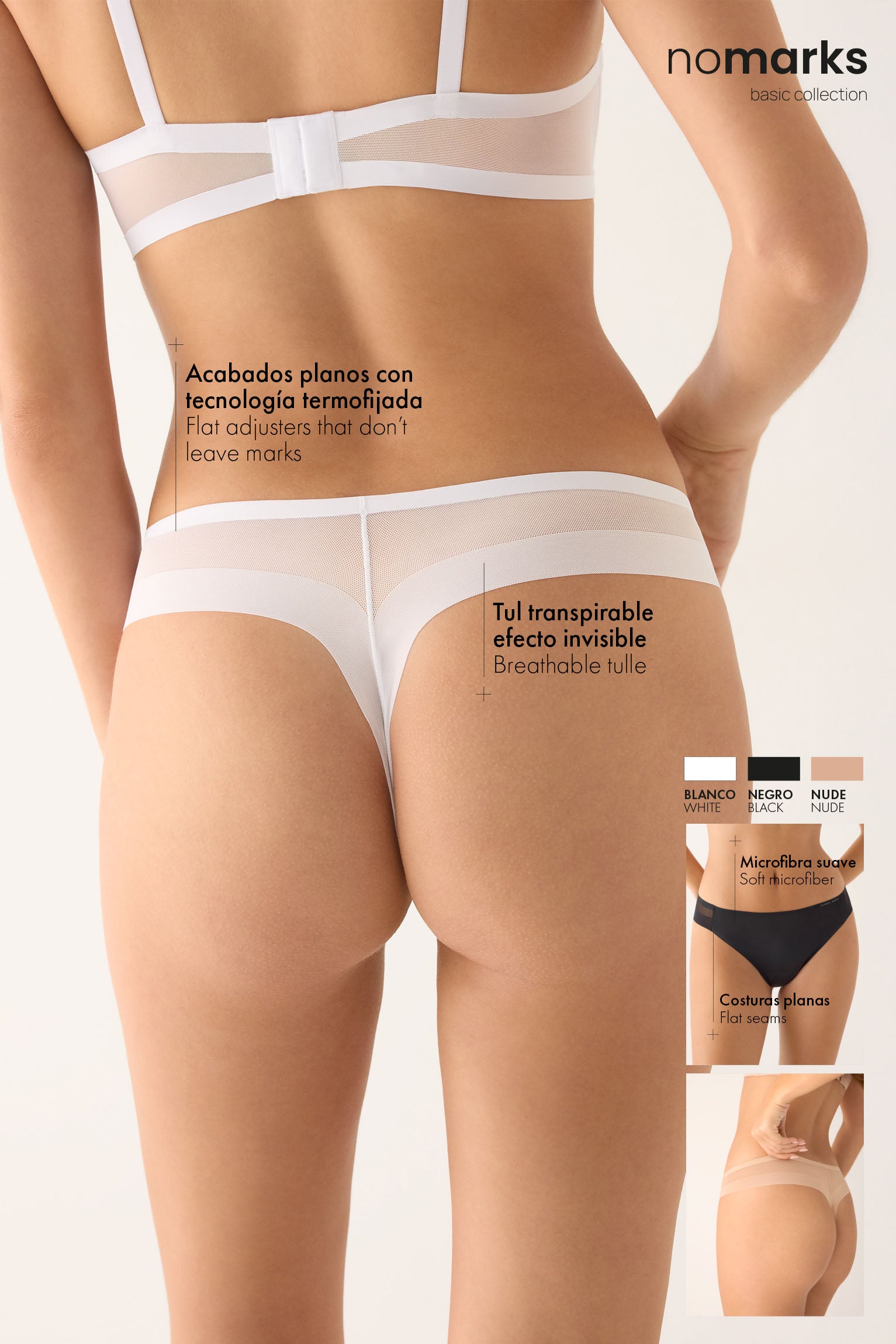 Tanga senza segni nudo