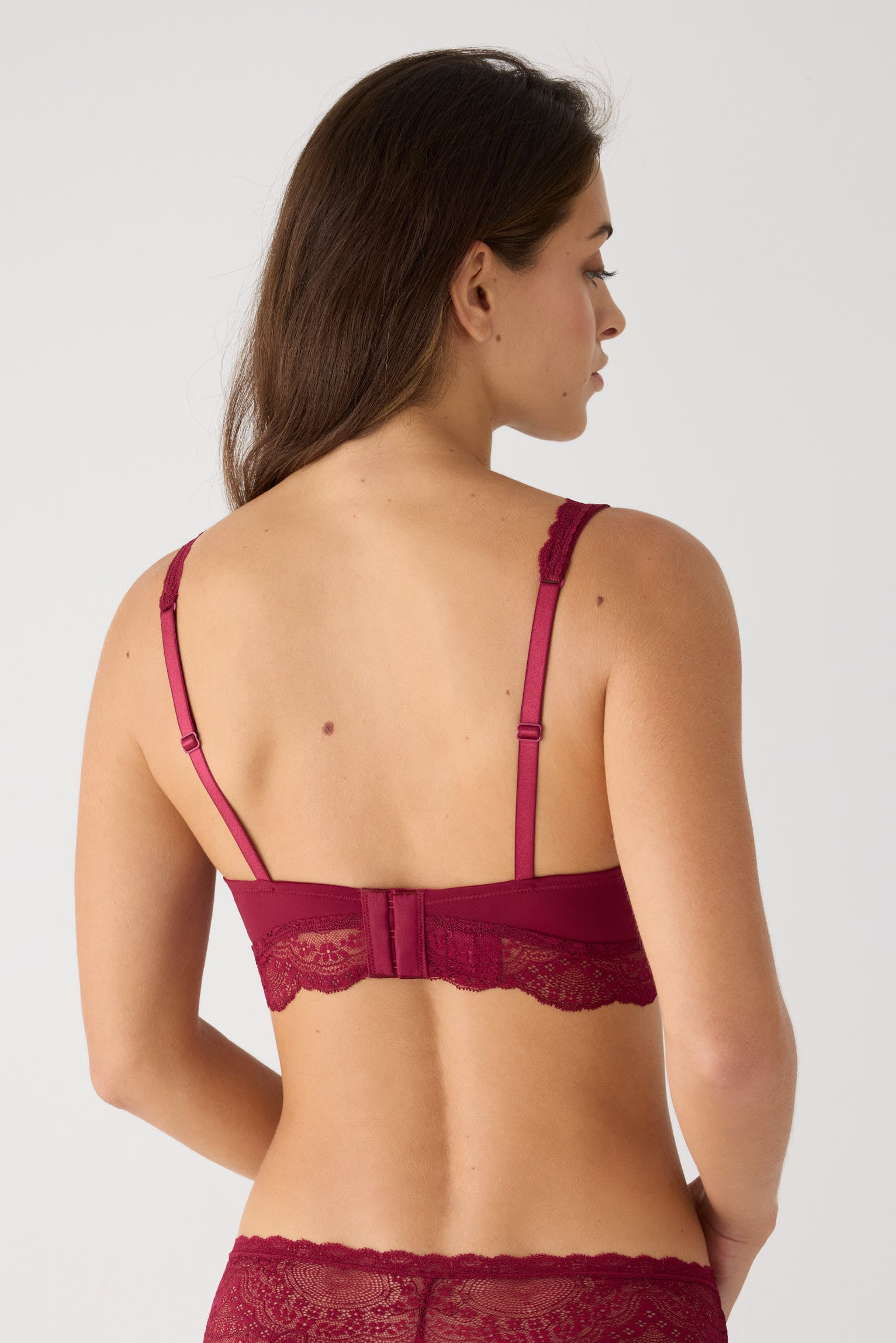 Reggiseno bralette pizzo bordeaux | Paula Echevarría Limited Edition