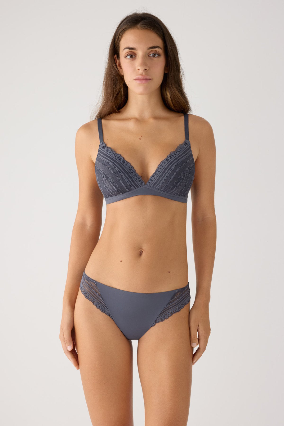 Reggiseno senza ferretto imbottito pizzo marengo | Paula Echevarría