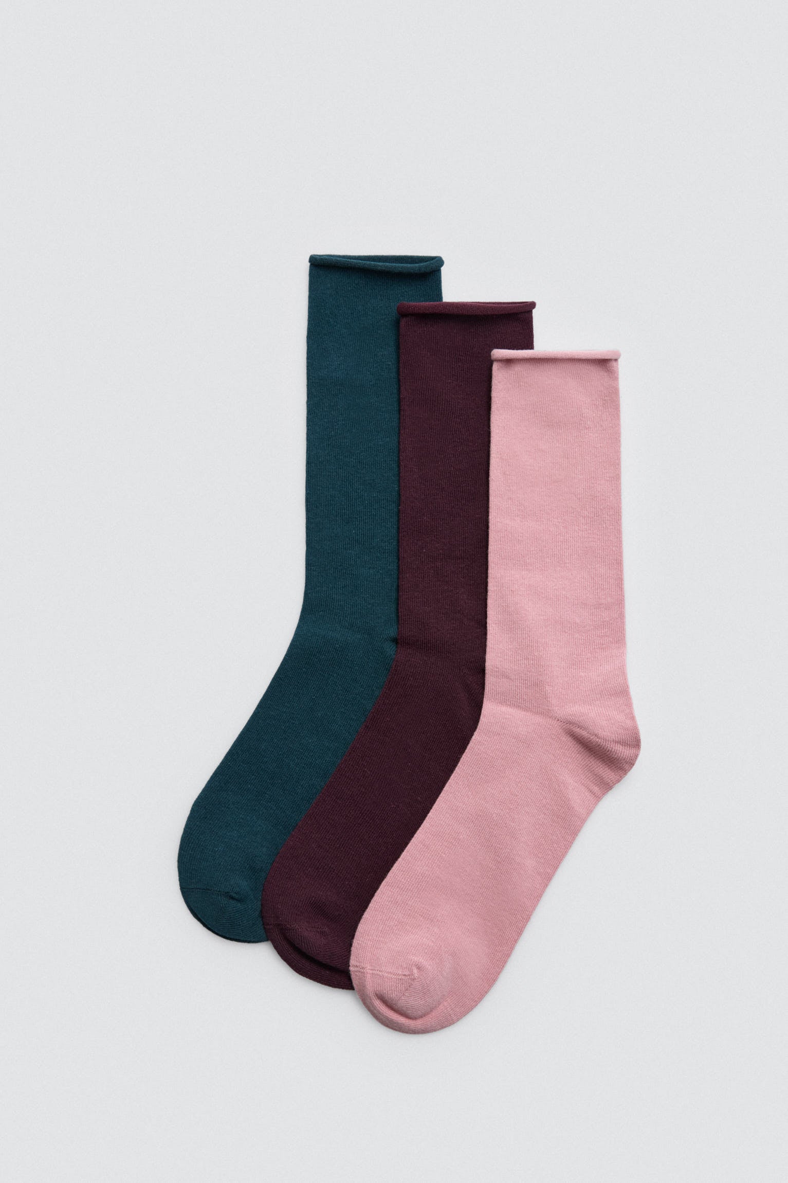 Confezione da 3 calzini senza risvolto in diversi colori