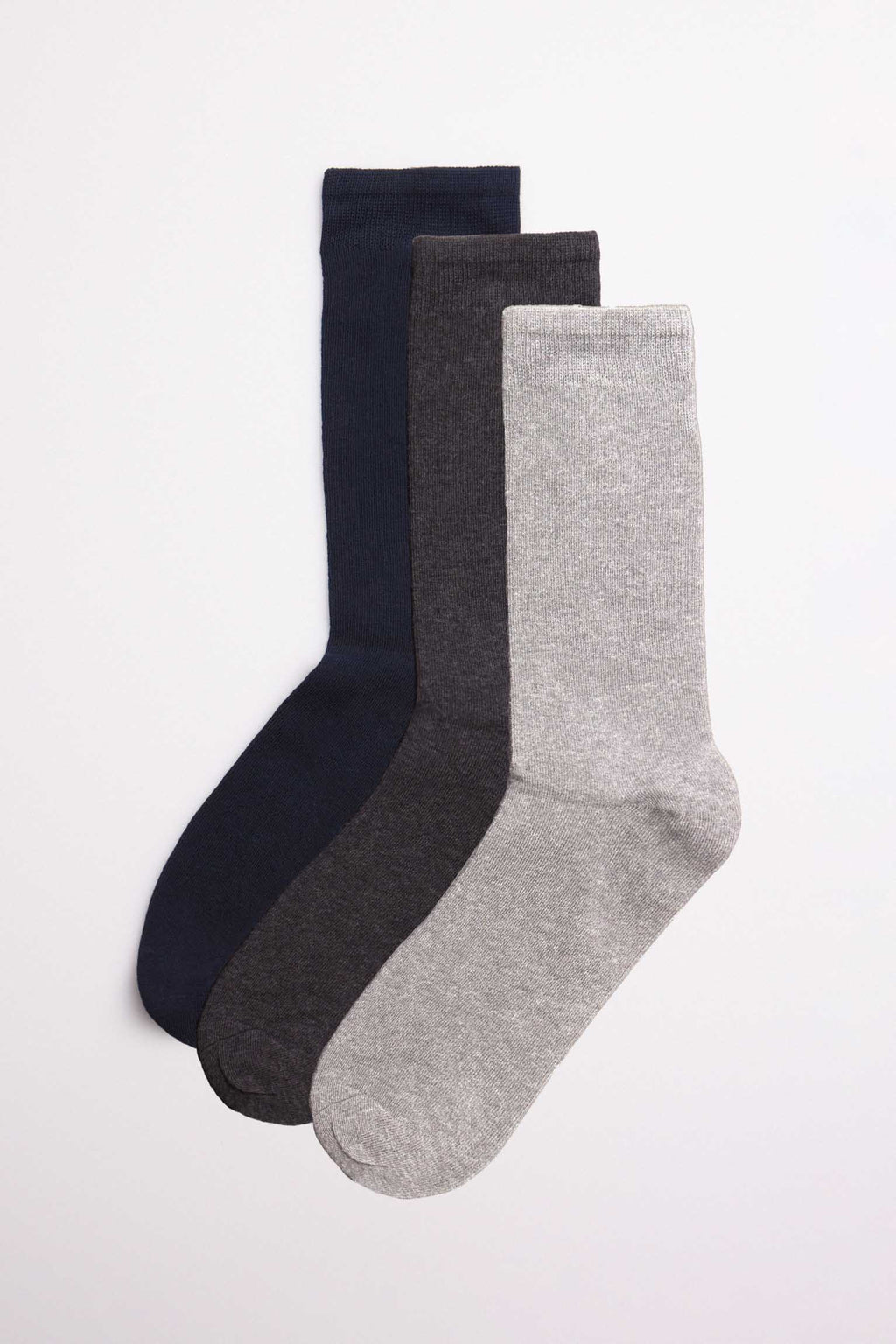 DIM Calzini Unisex Pacco Da 5 Paia - Morbidi E Resistenti In Cotone - Per Bambini E Ragazzi (Blu/Grigio)