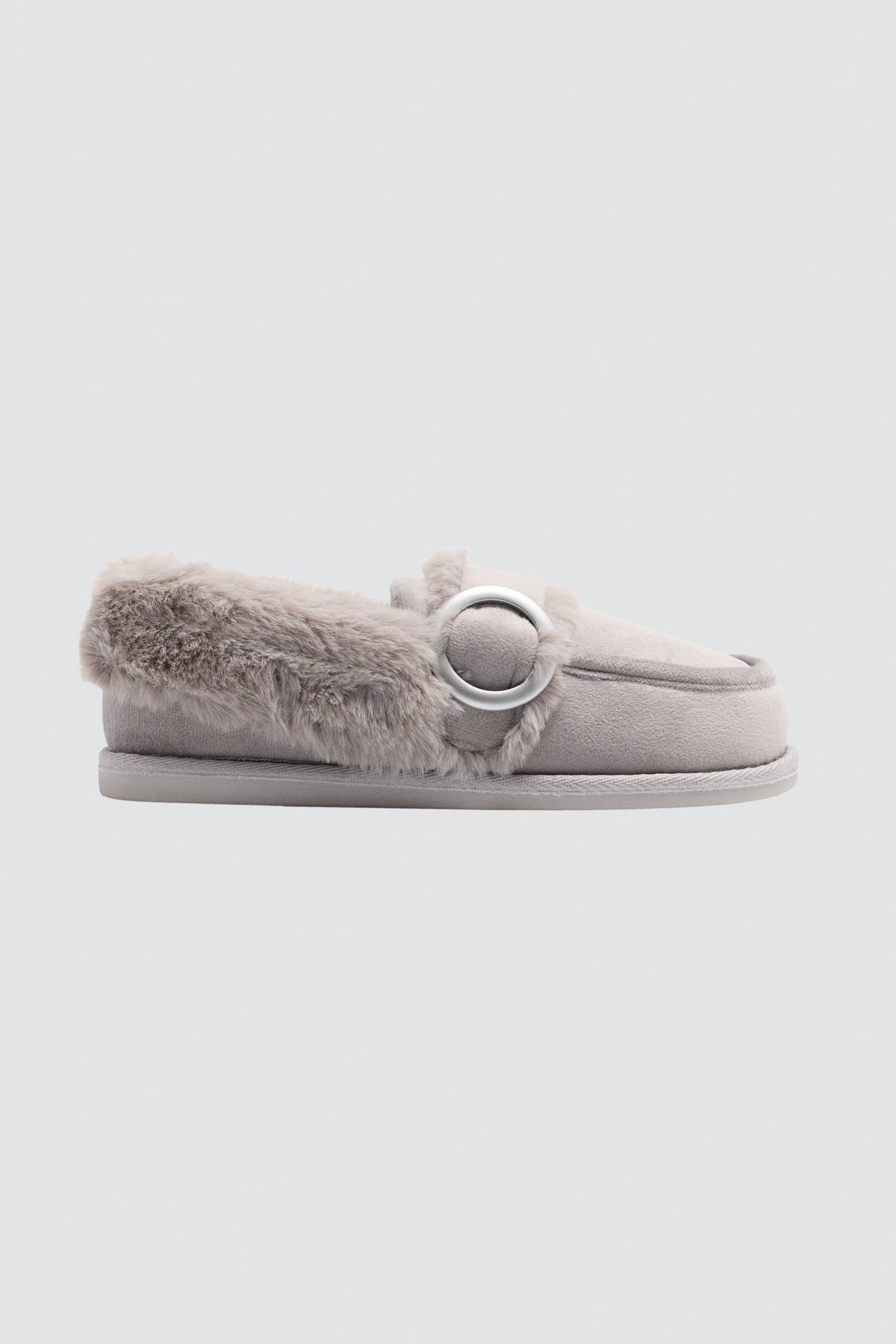 14188-ROSA-zapatillas-de-casa-mujer-con-ribete-de-pelo-rosas