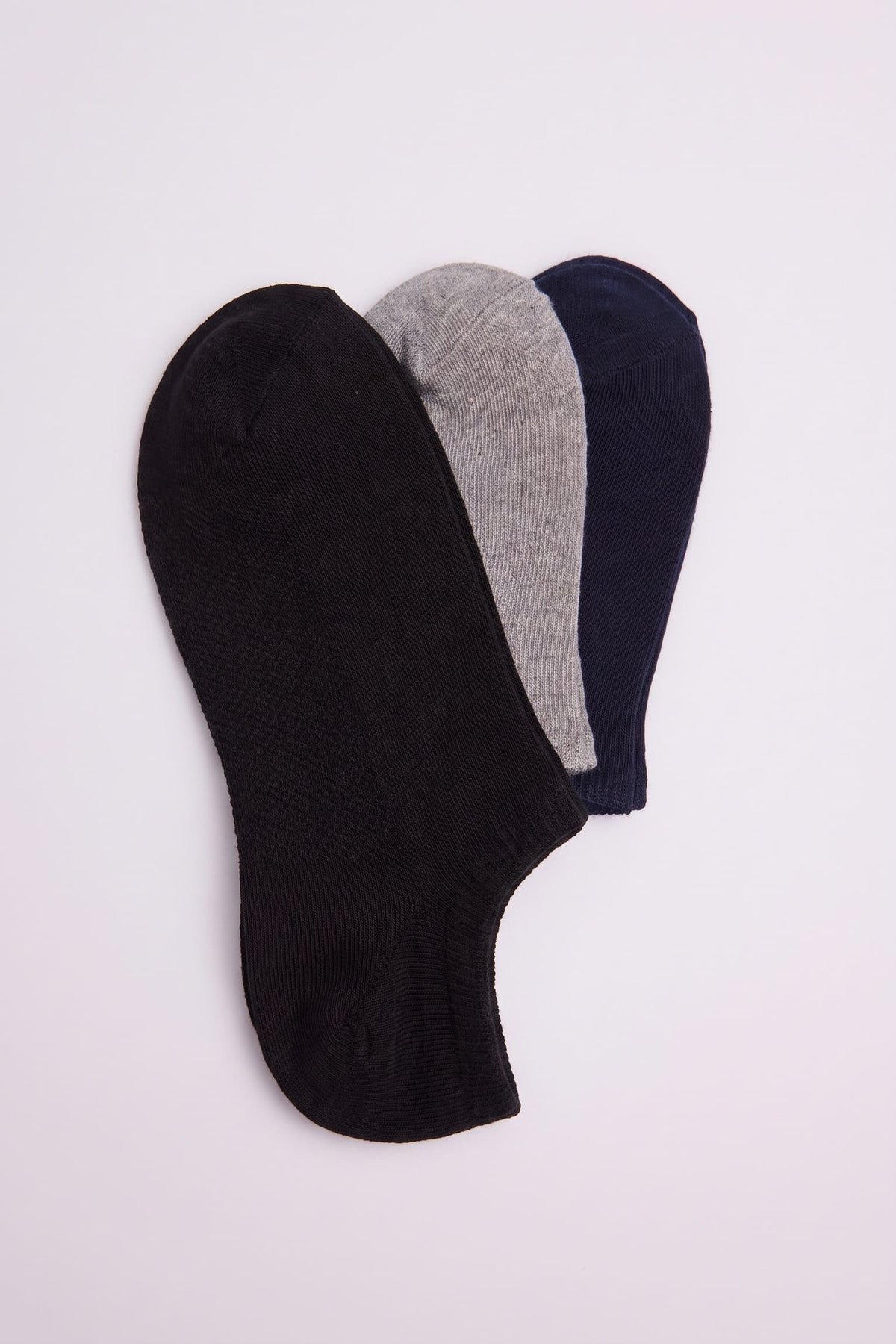 Pack da 3 calzini traspiranti per mignoli in colori neutri [R]