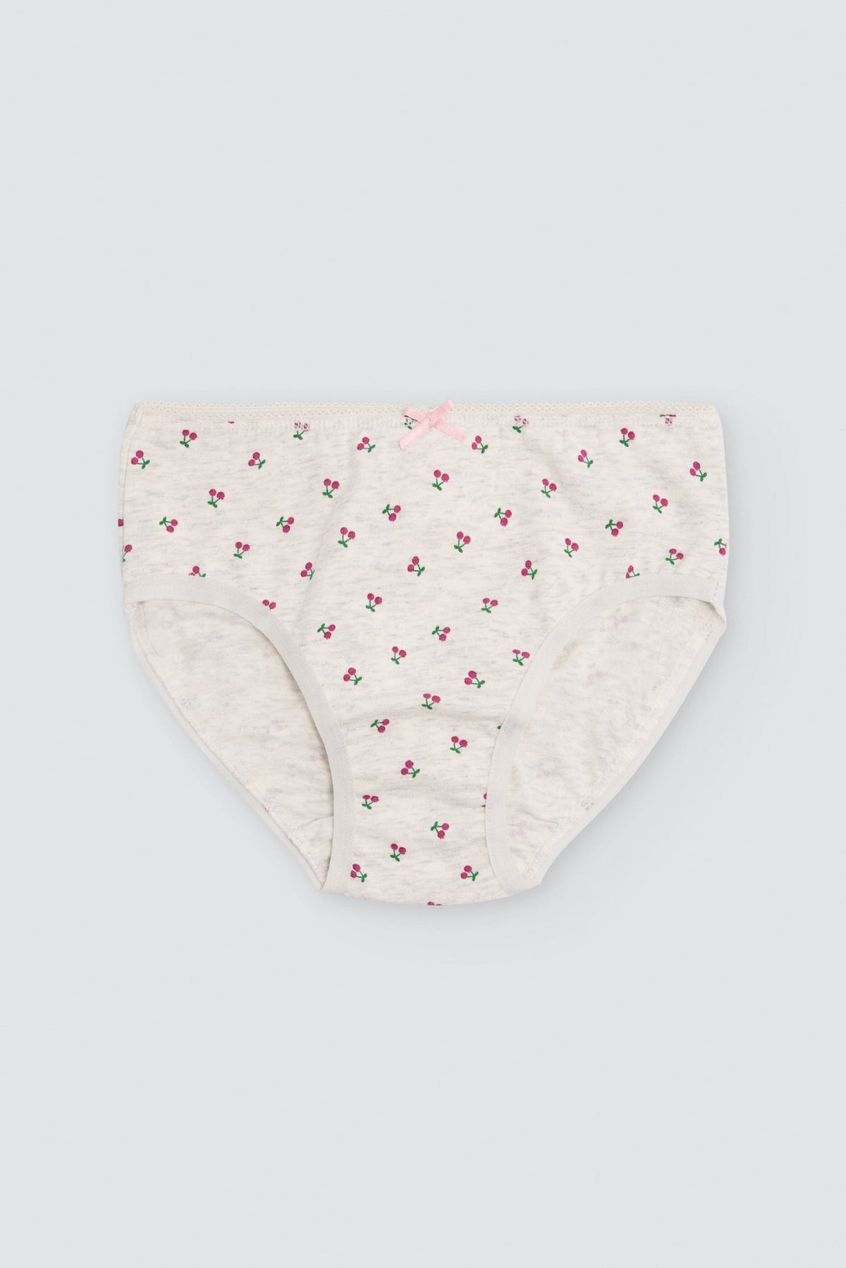 Pack de 2 braguitas de niña algodón estampado cerezas - Ysabel Mora