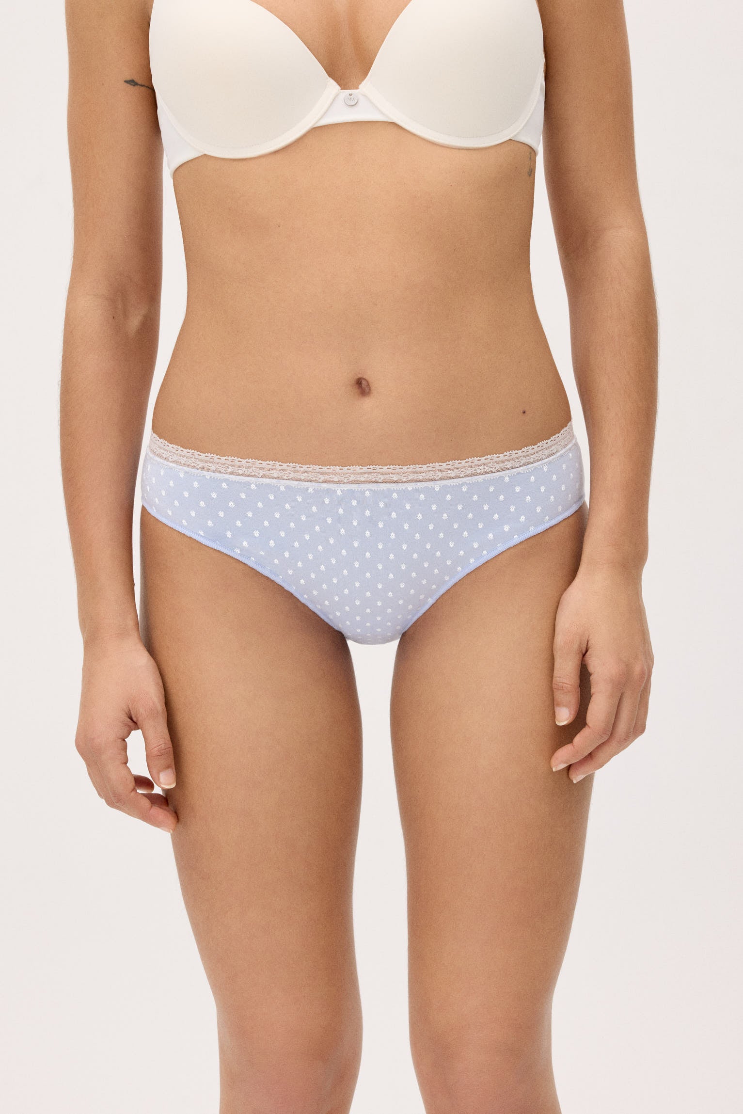 Pack de 2 bragas midi estampadas pastel tonos azules - Ysabel Mora