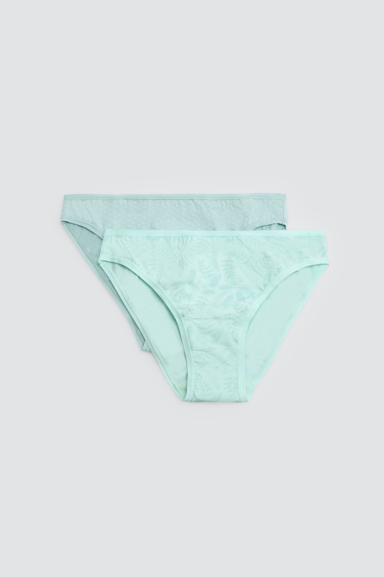 Pack de 2 bragas mini estampadas aguamarina - Ysabel Mora