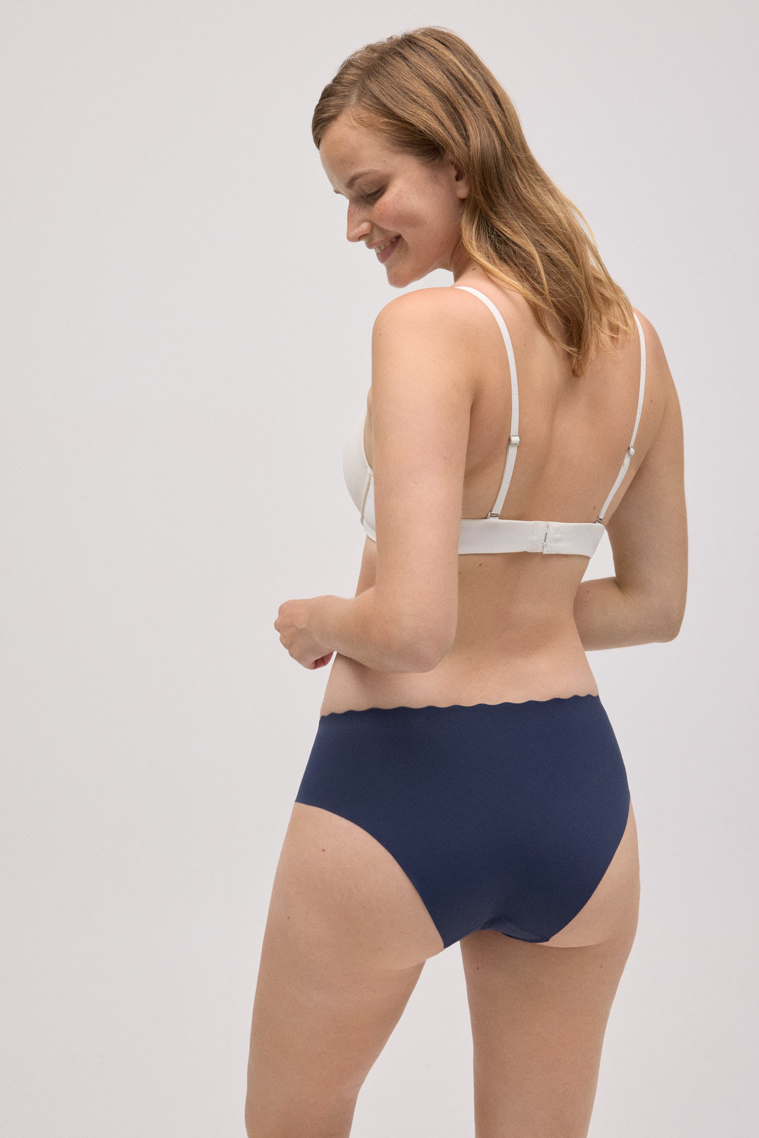 Reggiseno midi laser blu navy