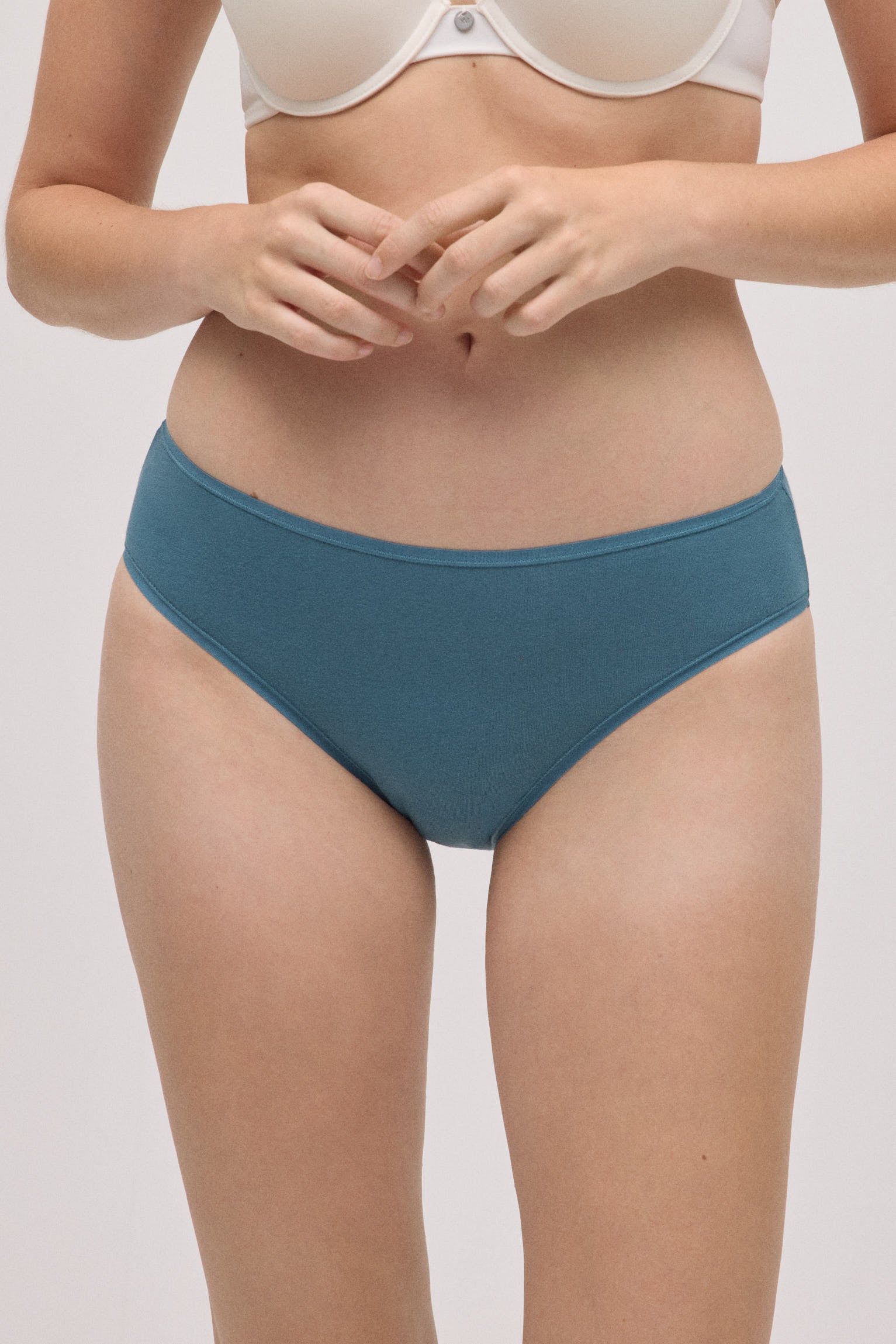 Confezione da 4 mutandine midi basic in cotone