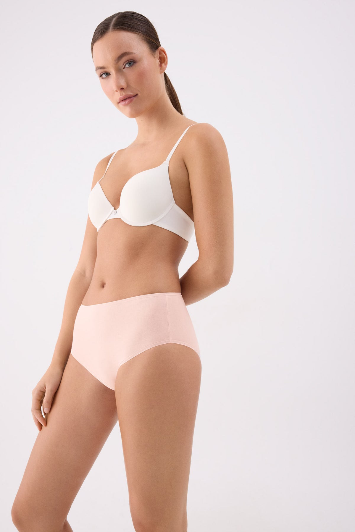 Pack de 4 slip altas de algodón colores