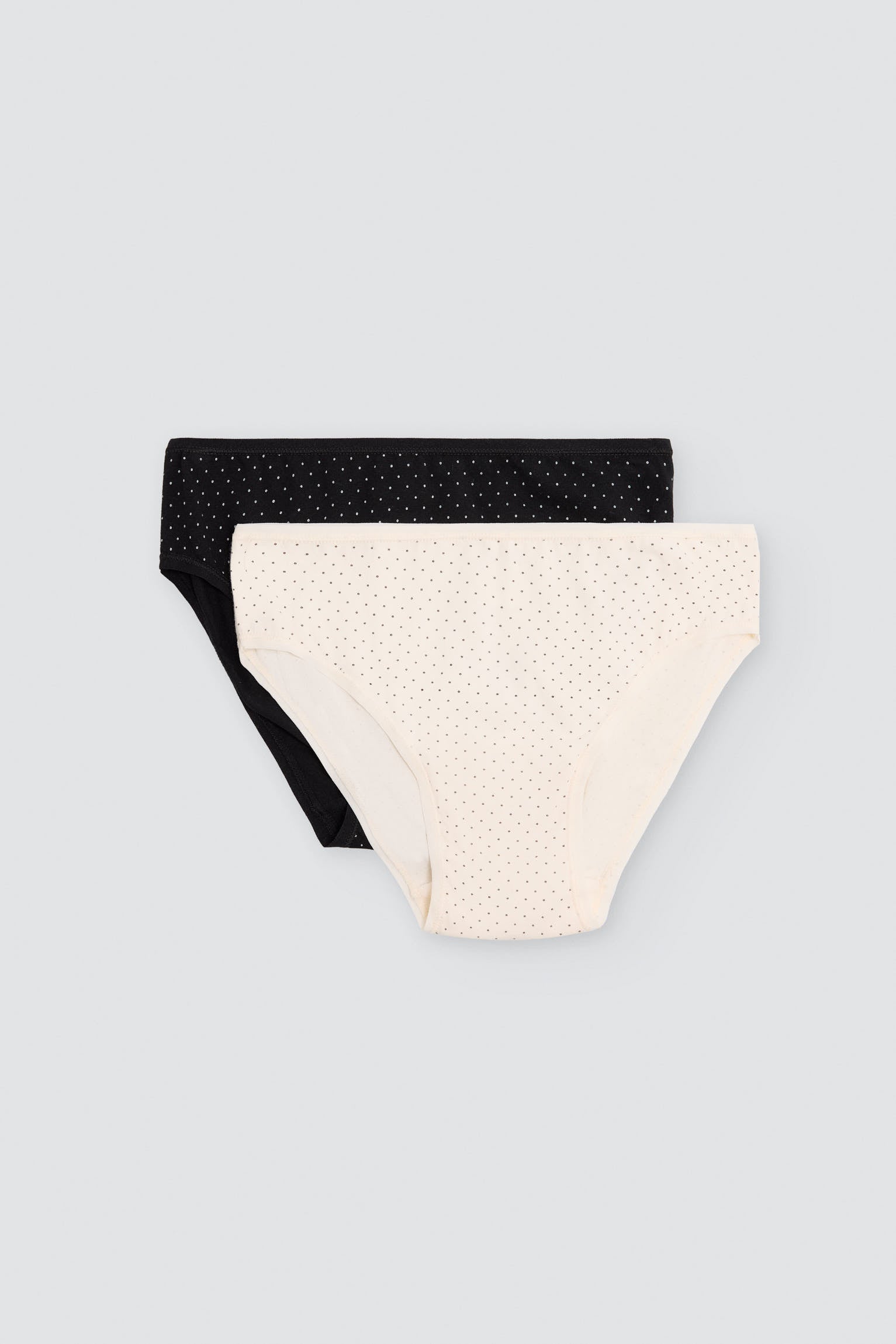 Confezione da 2 slip midi stampati in cotone, multicolore