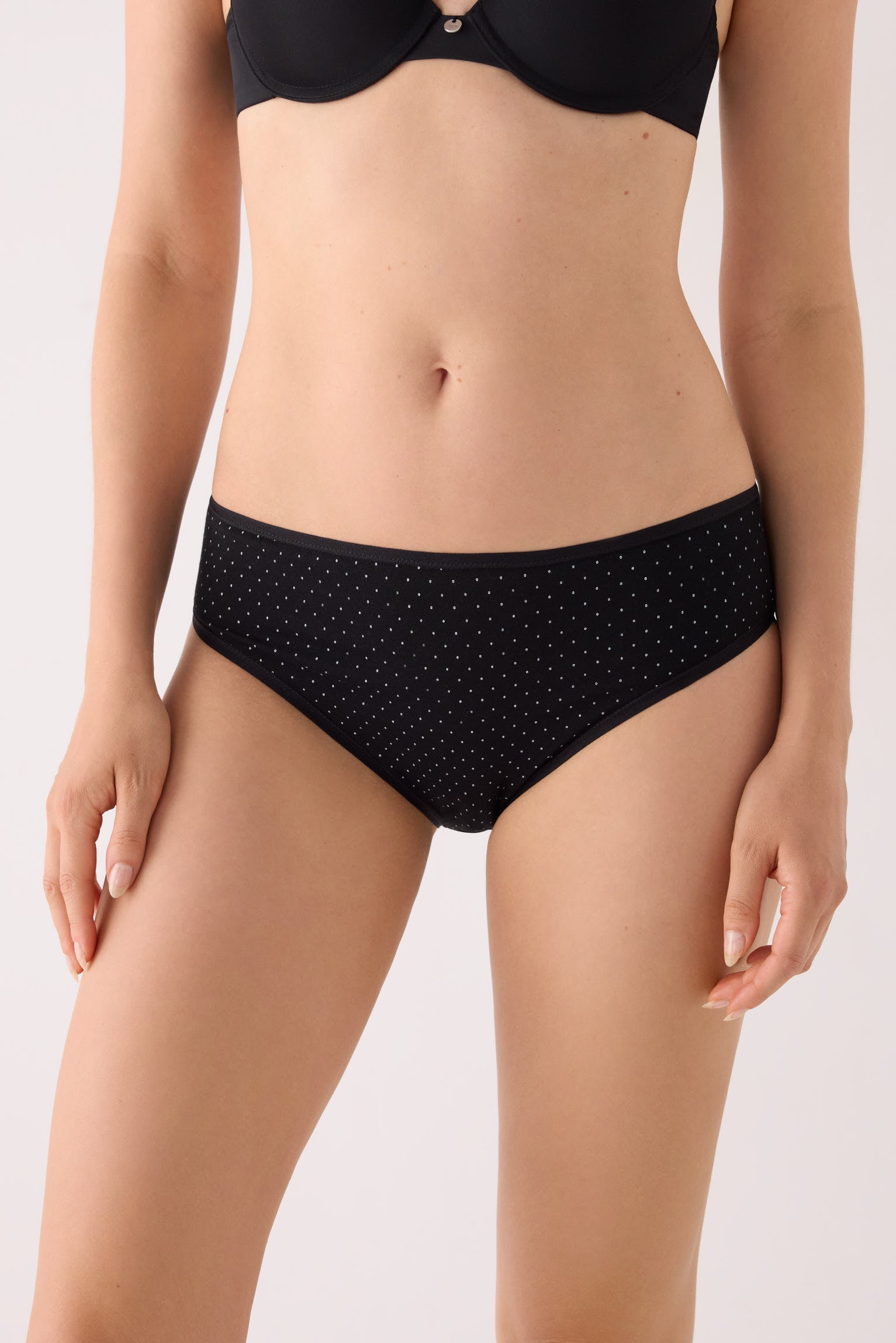 Confezione da 2 slip midi stampati in cotone, multicolore