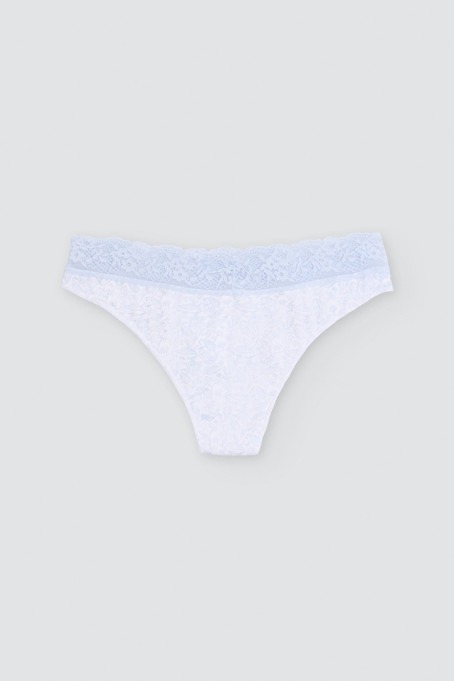 Confezione da 2 perizomi stampati in cotone, blu