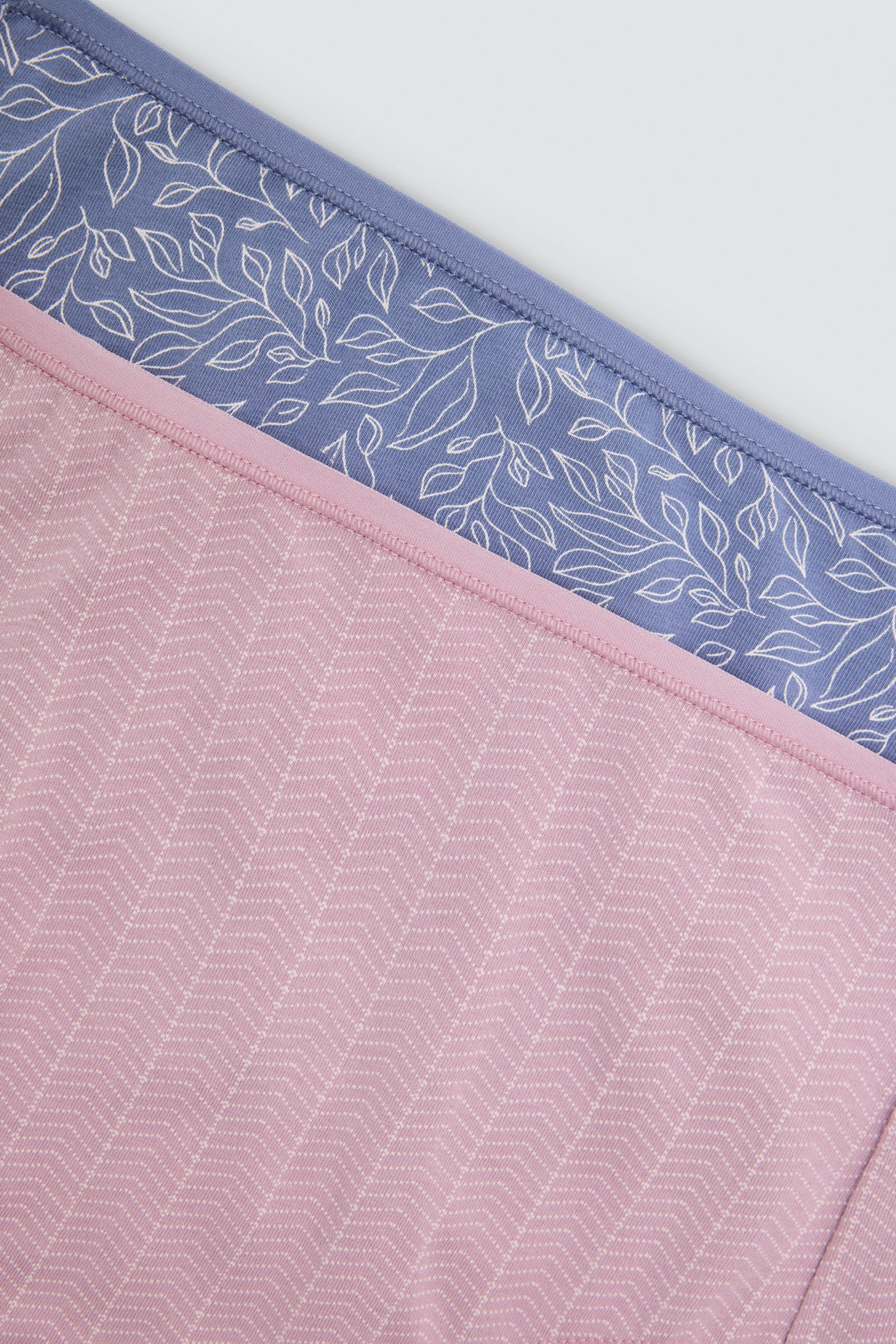 Confezione da 2 slip a vita alta stampati in cotone, multicolore