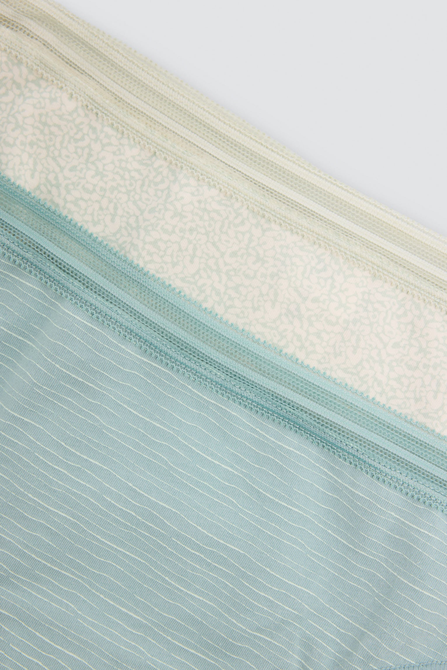 Confezione da 2 slip midi in cotone, verde