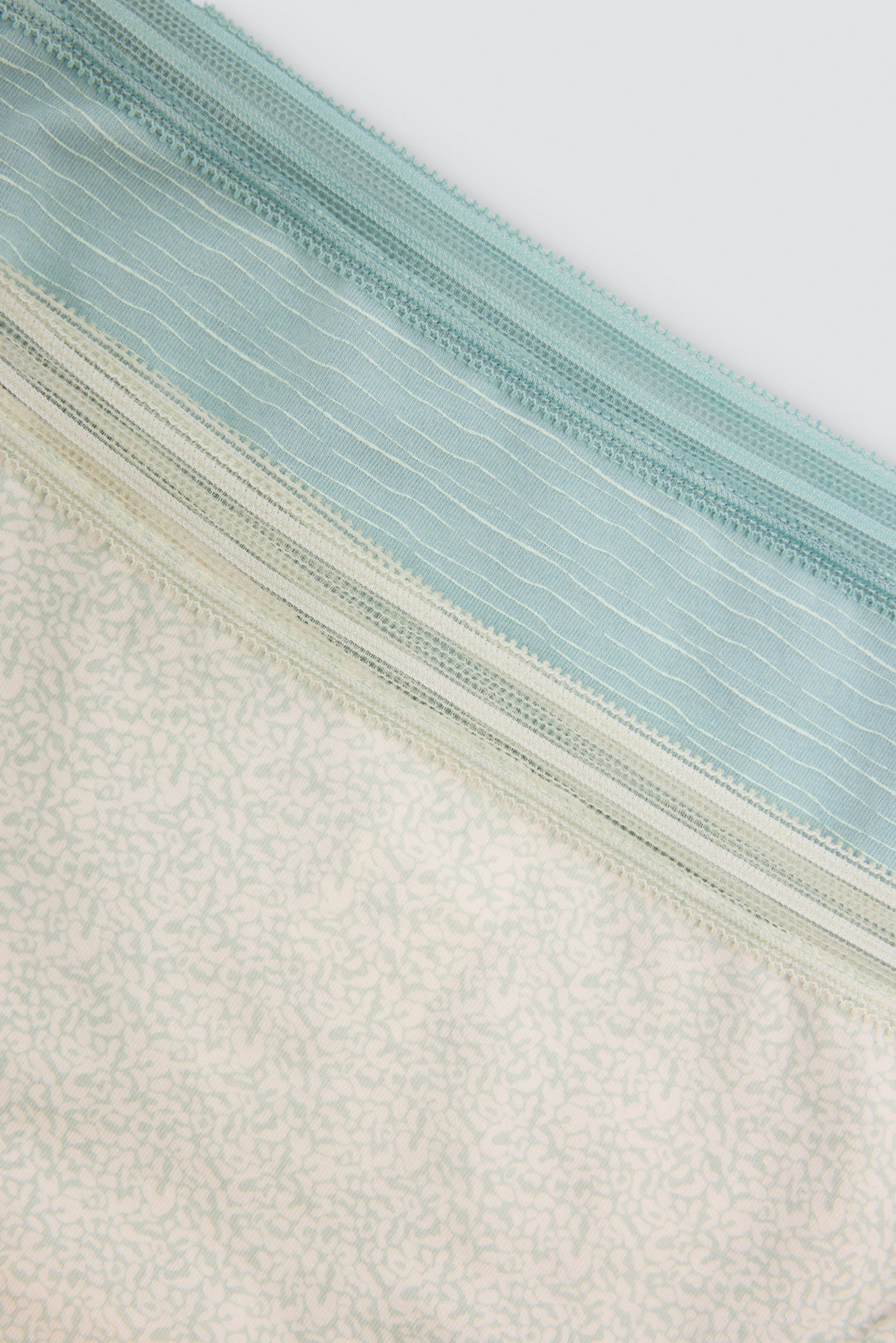 Confezione da 2 slip midi in cotone, verde