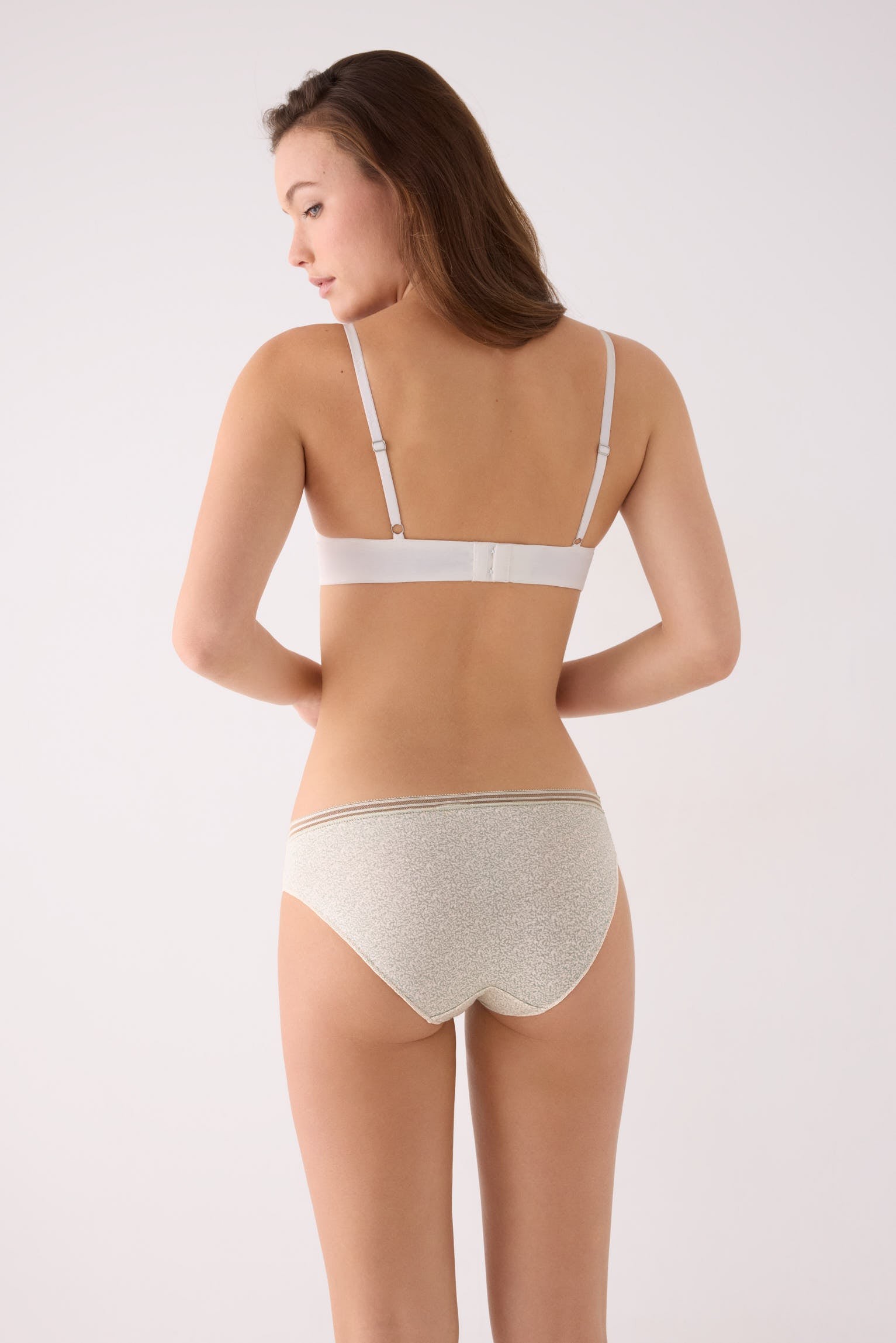 Confezione da 2 slip midi in cotone, verde