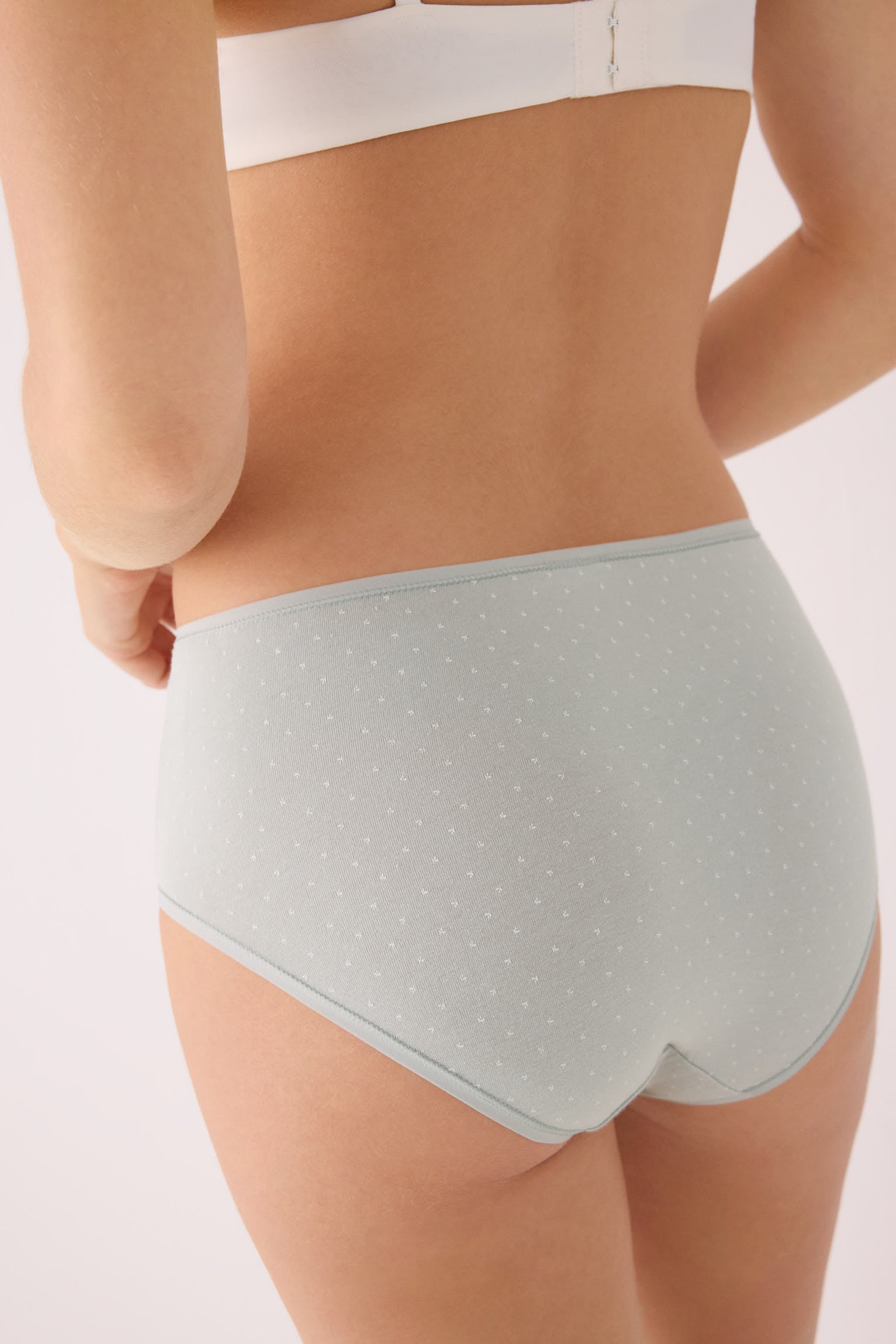 Confezione da 2 slip a vita alta stampati in cotone, multicolore