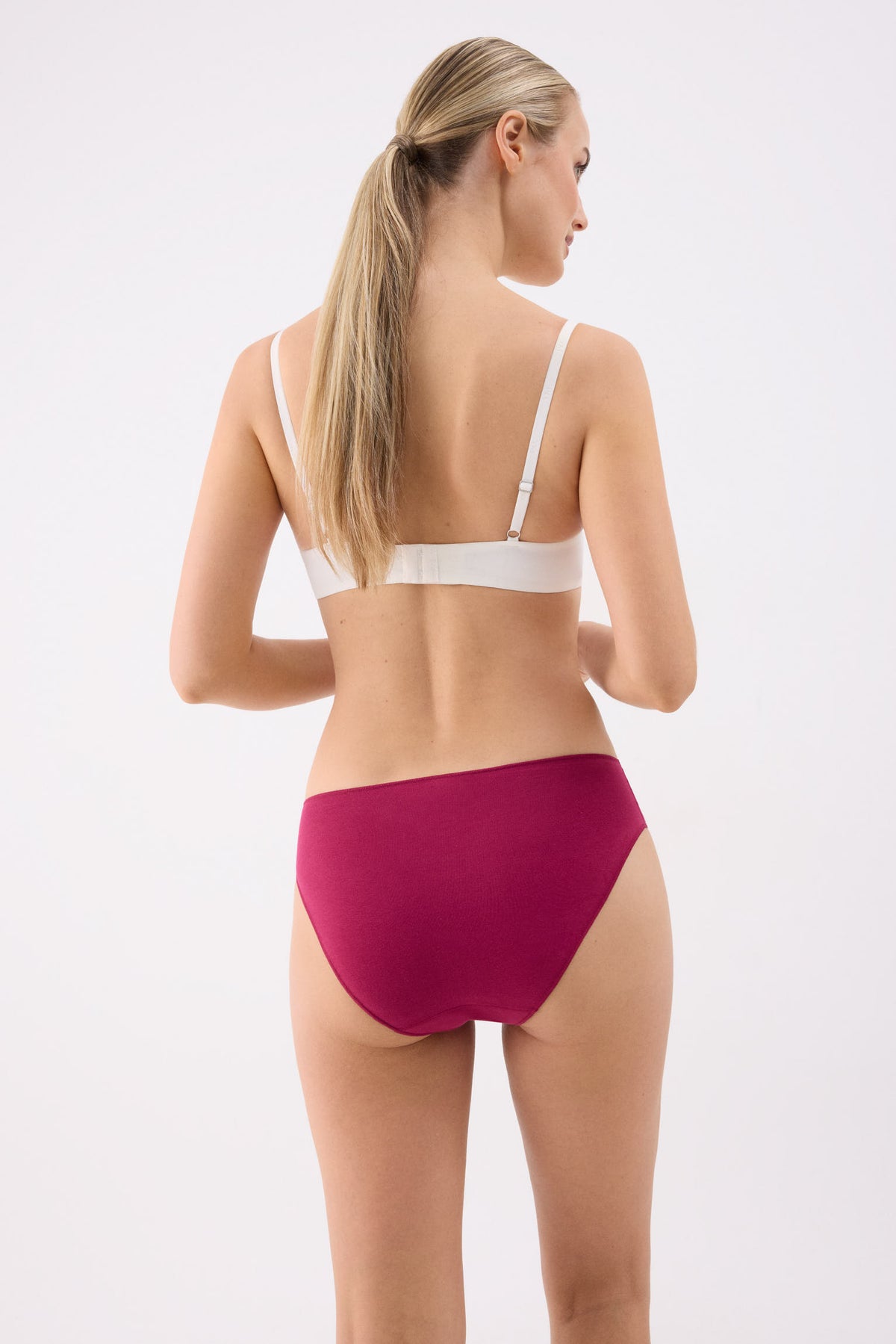 Pack de 3 slip midi de algodón colores fríos
