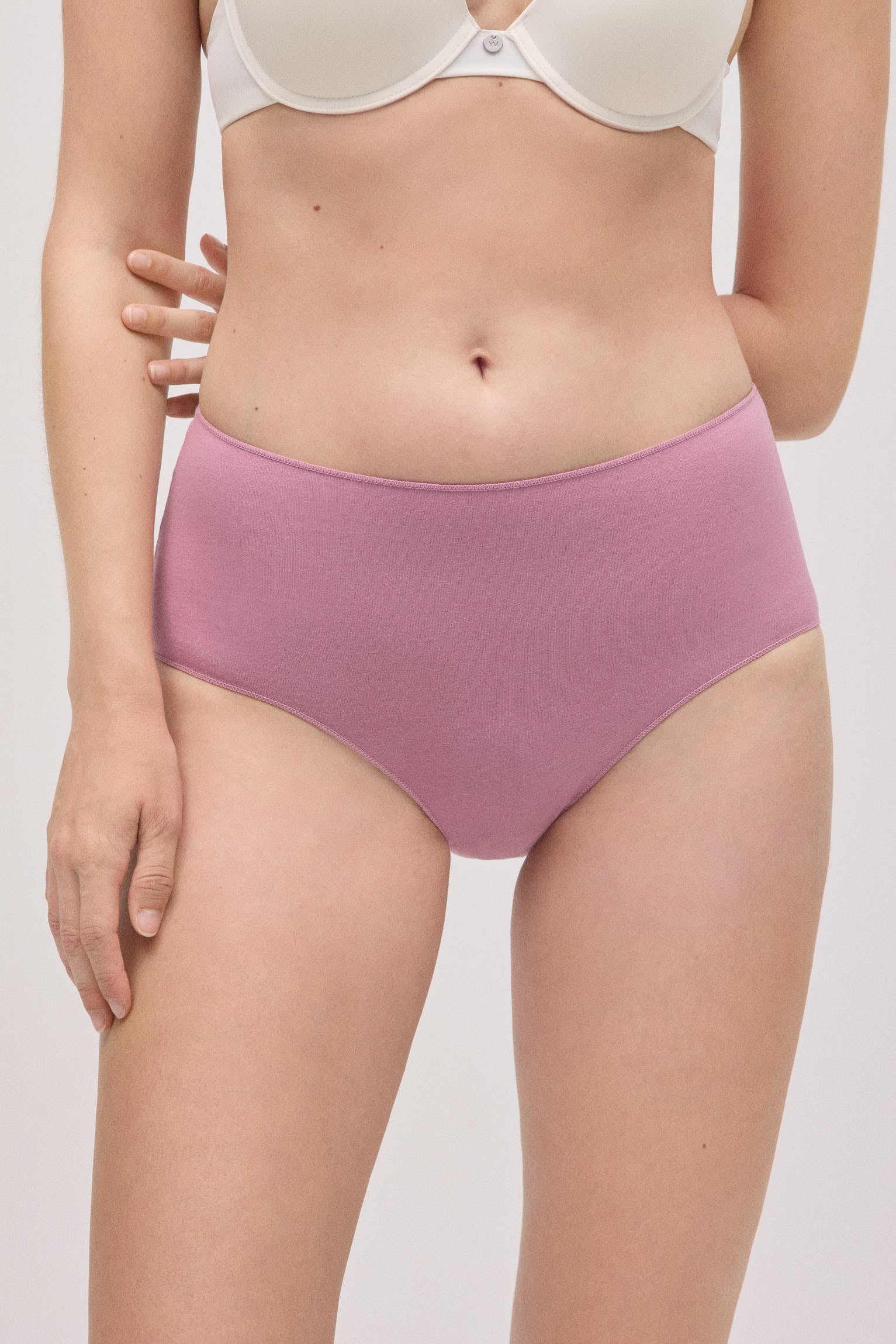 Confezione da 3 slip basic in cotone a vita alta